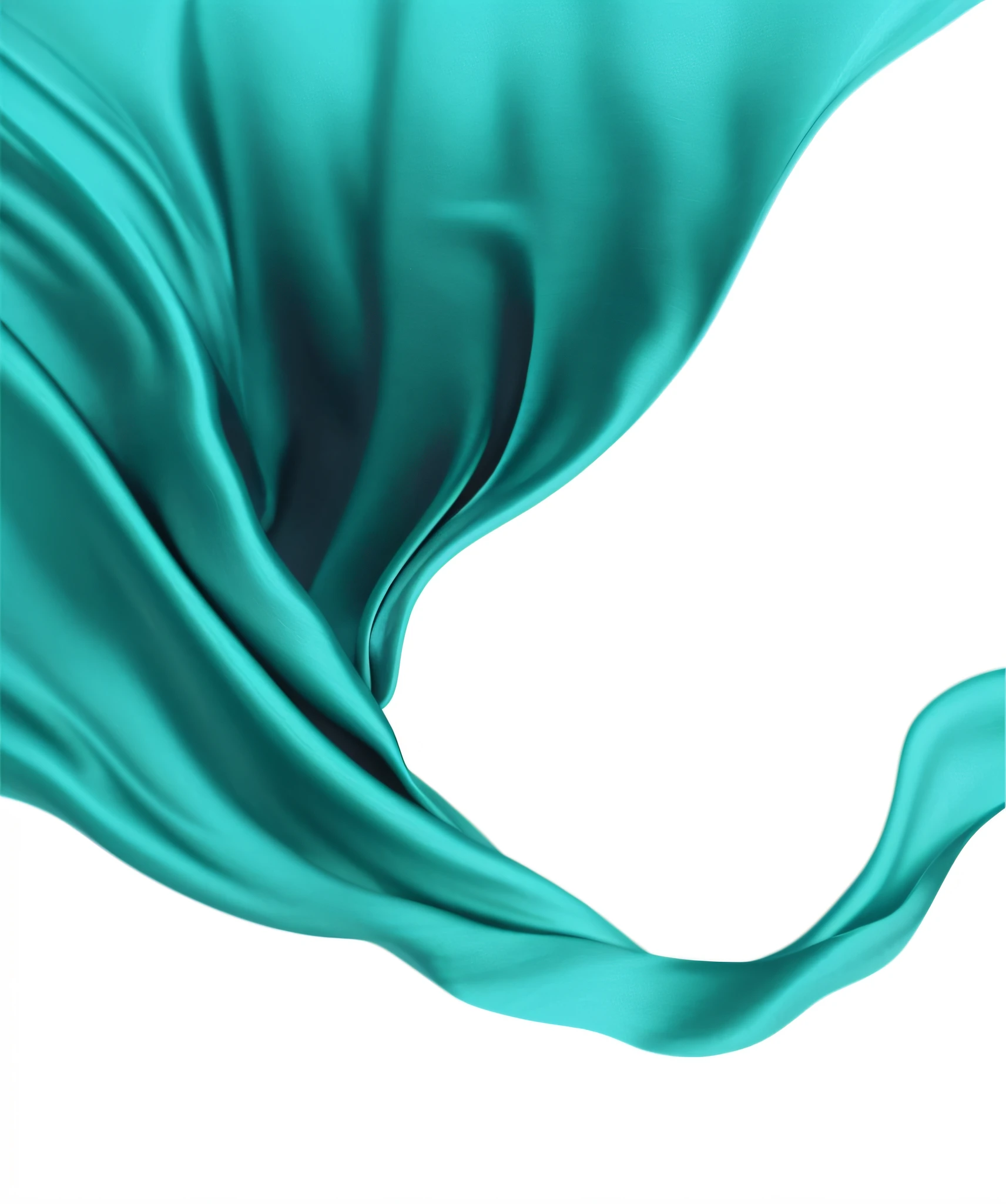 a close up of a blue flowing fabric on a black background, flowing teal-colored silk, flowing aqua silk, swirling fabric, silk flowing in wind, flowing fabric, flowing realistic fabric, teal cloth, beautiful flowing fabric, abstract cloth simulation, black and aqua colors, long flowing fabric, smooth. digital painting, draped in flowing fabric, glossy digital painting