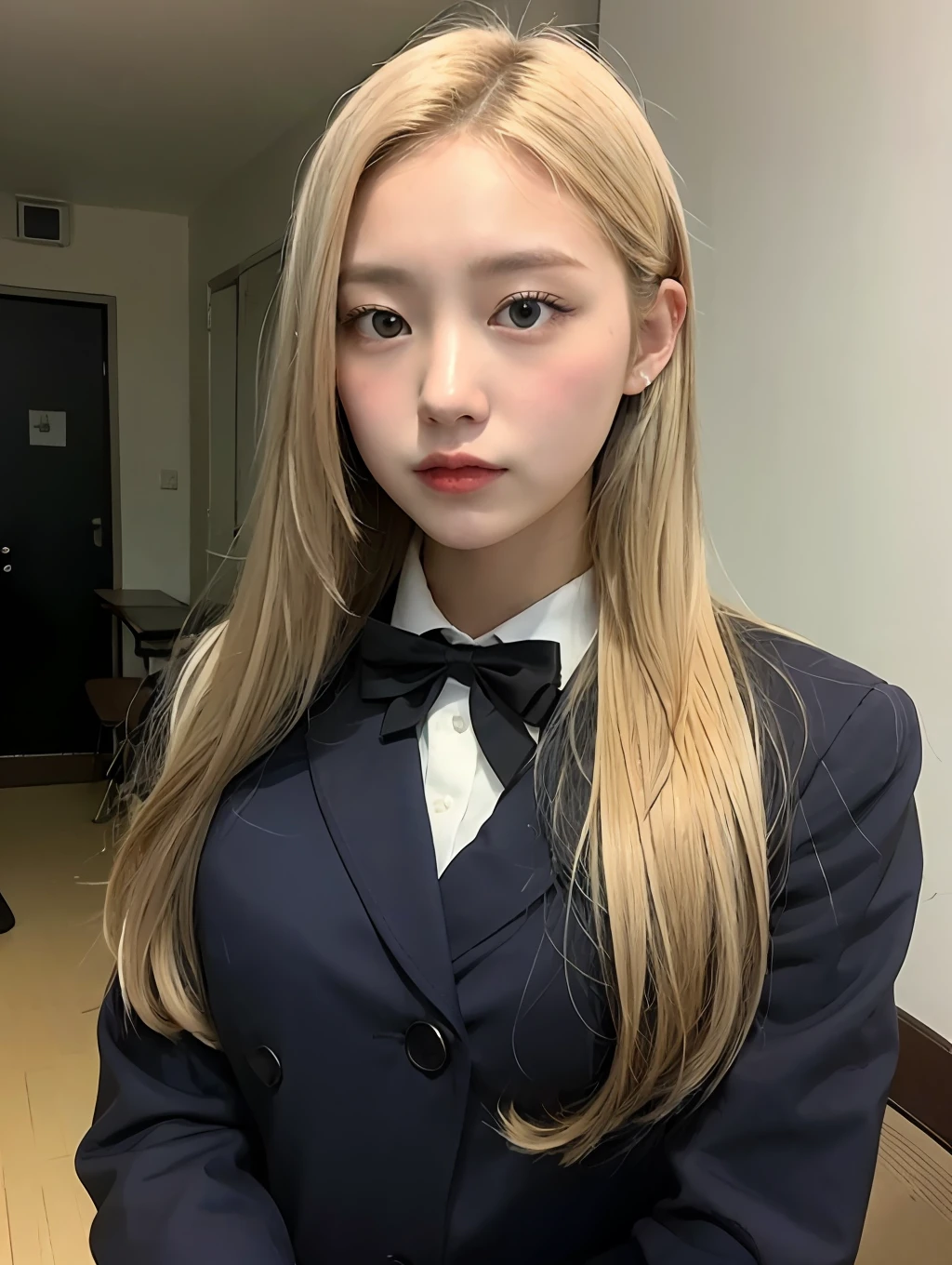 HIGH QUALITY、The Japan Gal、High School Uniforms、Blond Hair、long Hair