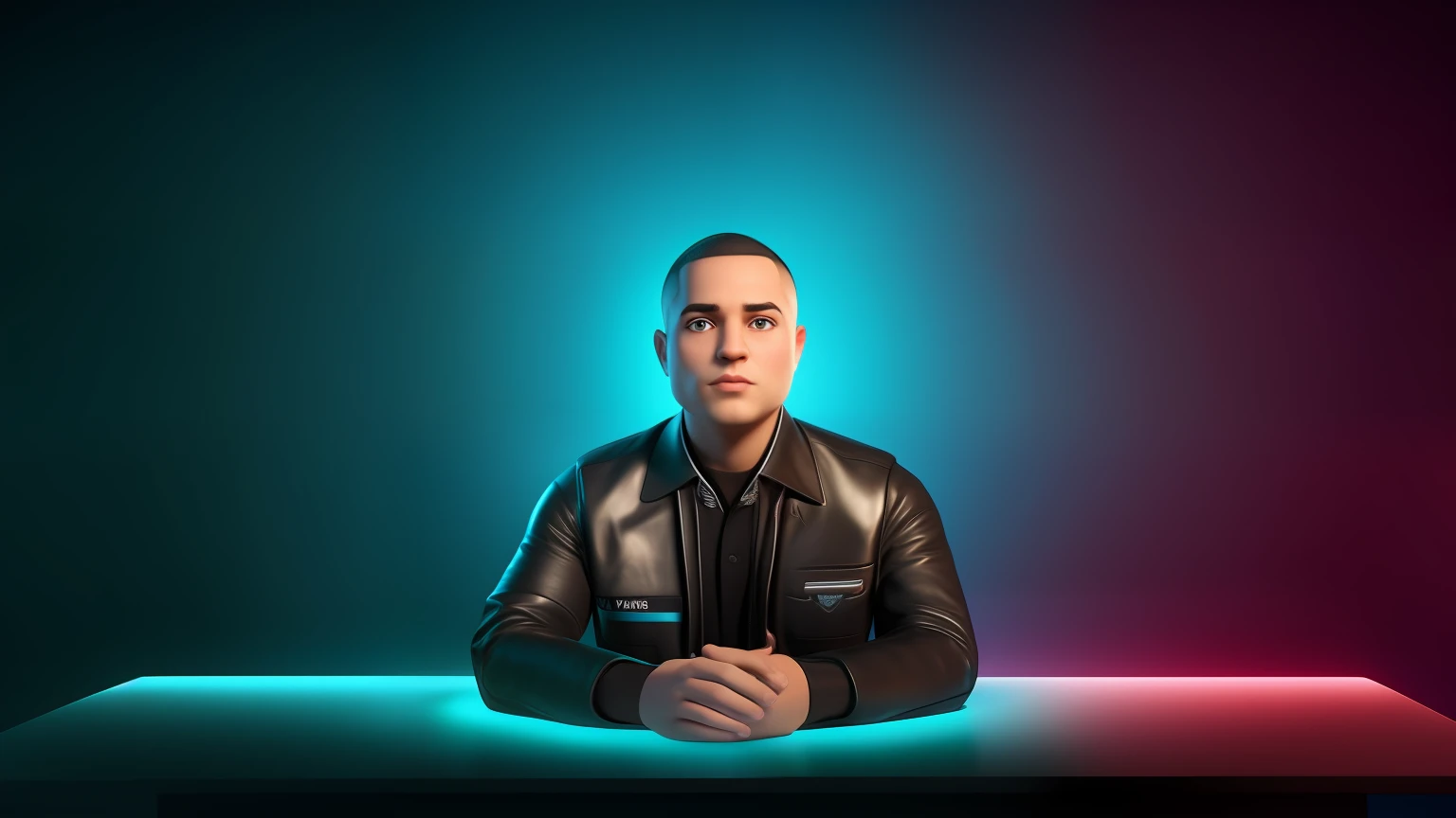 full body shot, super cute cartoon 3d avatar, buzz cut hair style, dark leather shoes, Casual black trousers, black suit up, clean background, studio lighting, big eyes, 3d octane render, insanely detailed, 8k --iw 2 --q 2 --s 800 --v 5.2, best quality