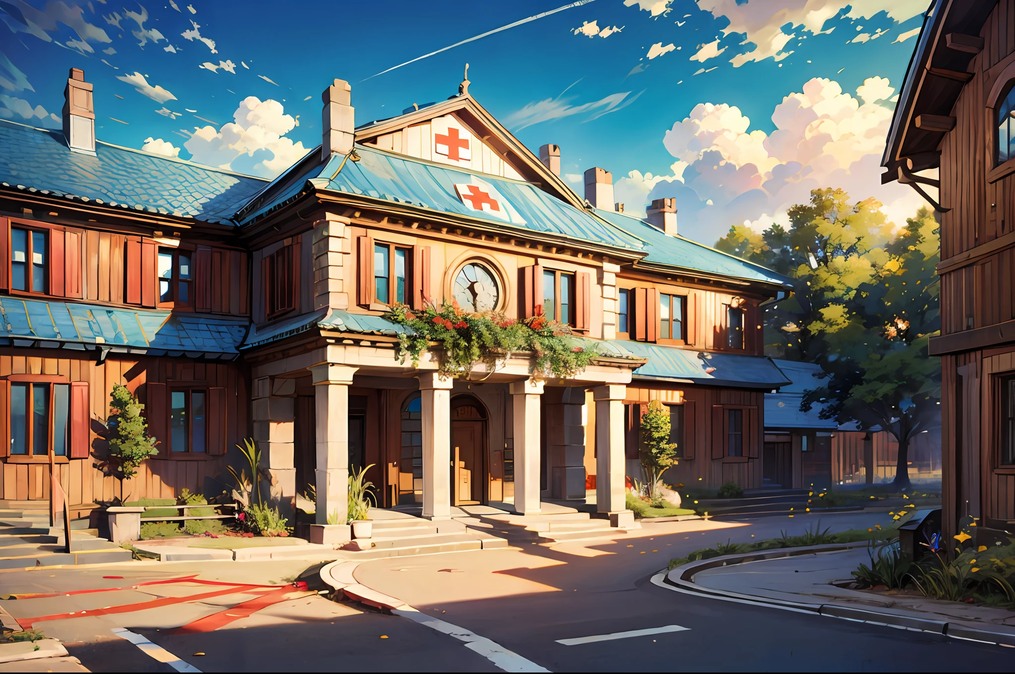 MasterPiece,Pay attention to detail,Hospital,red cross,