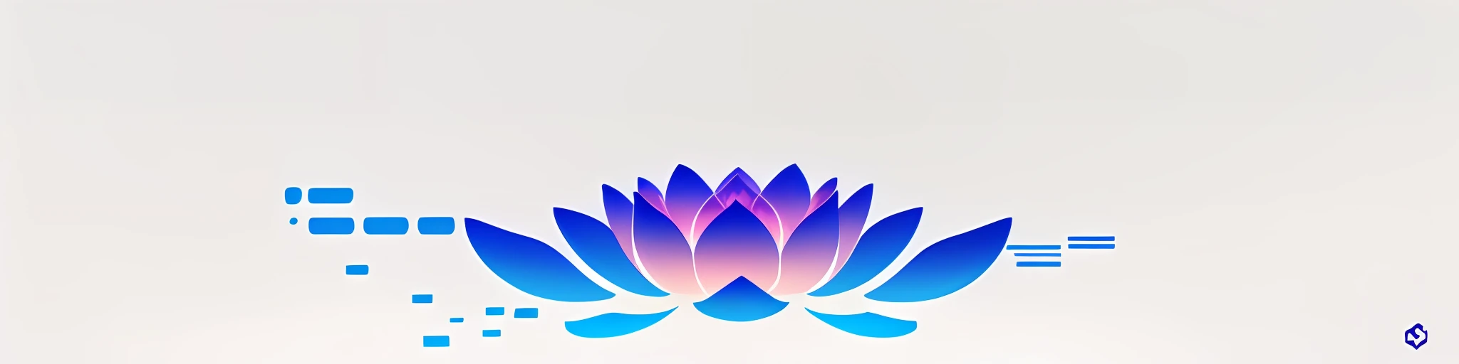 Pink lotus，logos，Vector，arte de linha，Reka，inspiration，straight line，symmetric，estilo minimalista