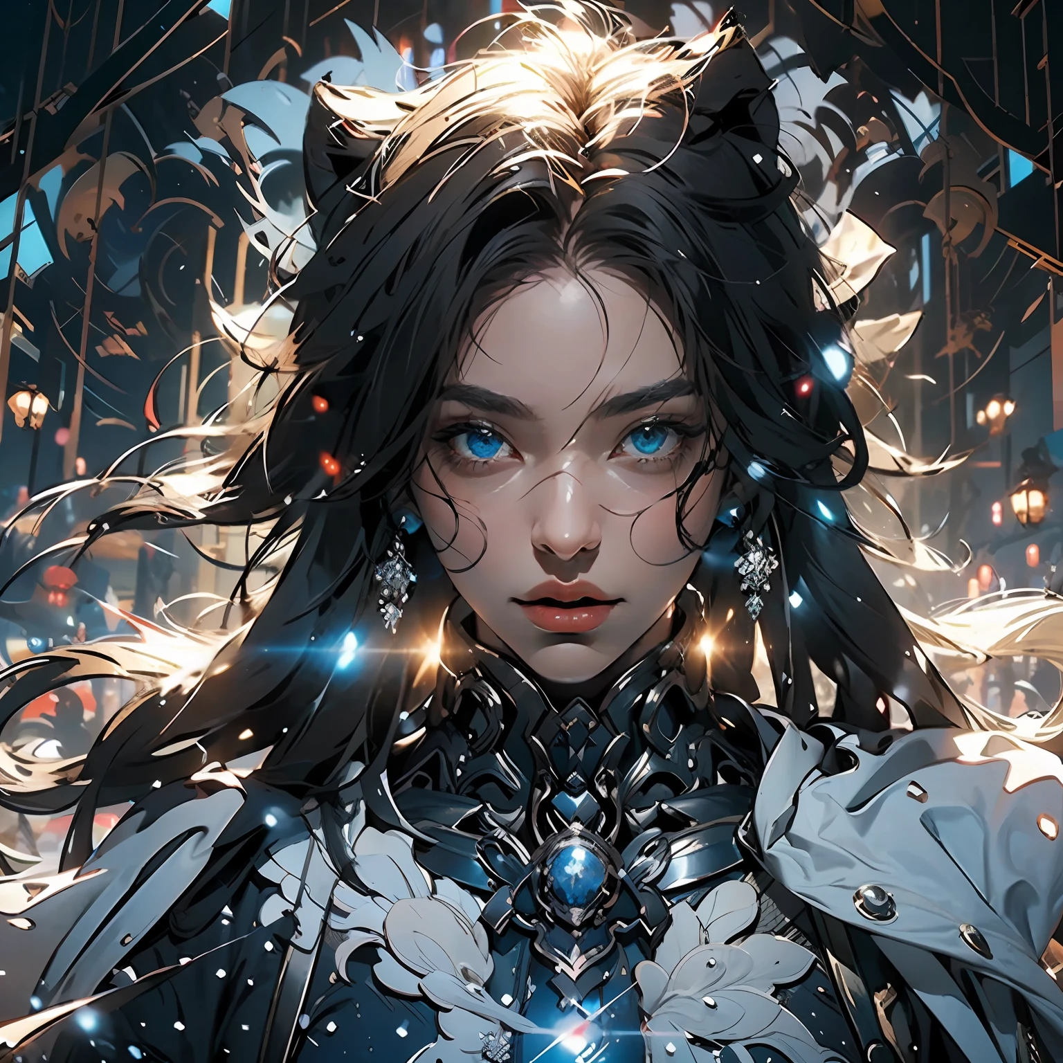 Nebula Girl, Multiverse, Color Hybrid, Line Detailed, Incredible, Super Detail, Extremely Detailed, (High Contrast: 1.11), Wind, Amazing, Beautiful Detail Eyes, Messy Hair, (Best Light, Extremely Delicate and Beautiful), ((Movie Light)), (Side View: 1.3), 8K, Masterpiece, Best Quality, Movie Stills, 1Girl, Floating in the Sky, Interlaced Clouds, Clouds, (Close-up: 1.1), bright, happy, funny, soft lighting, (Bauhaus, shapes, lines, abstraction: 1.1) official art, Unity 8k wallpaper, ultra detail, beautiful and beautiful, masterpiece, best quality, (dynamic angle: 1.4), romantic depth of field exotic_dance, PerfectNwsjMajic, (masterpiece, top quality, best quality, official art, Beauty and Aesthetics: 1.2), Extreme Detail, Colorful, Highest Detail, Snowy Landscape, Snowflakes, Ice-Blue Castle, Lich, Dark Robes, Glowing Eyes, Snowdrifts, Trees, Dramatic and eerie atmosphere, Snowy Landscape, Snowflakes, ice-blue castle ,lich,dark robes , glowing eyes,snowdrifts, trees,dramatic and eerie atmosphere
