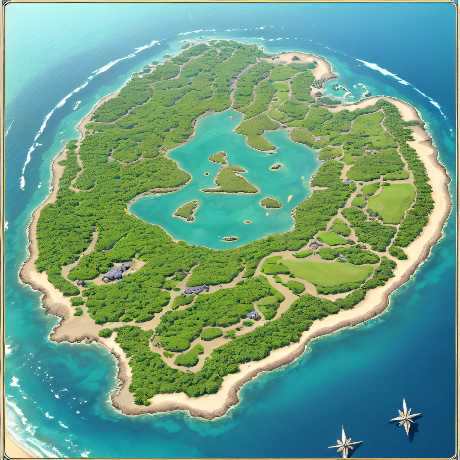 Lots and lots of small islands,Island in the sky,flowers and trees,ancient architecture,scattered islands,Isometric map,Equidistant islands,Equidistant islands in the air --auto