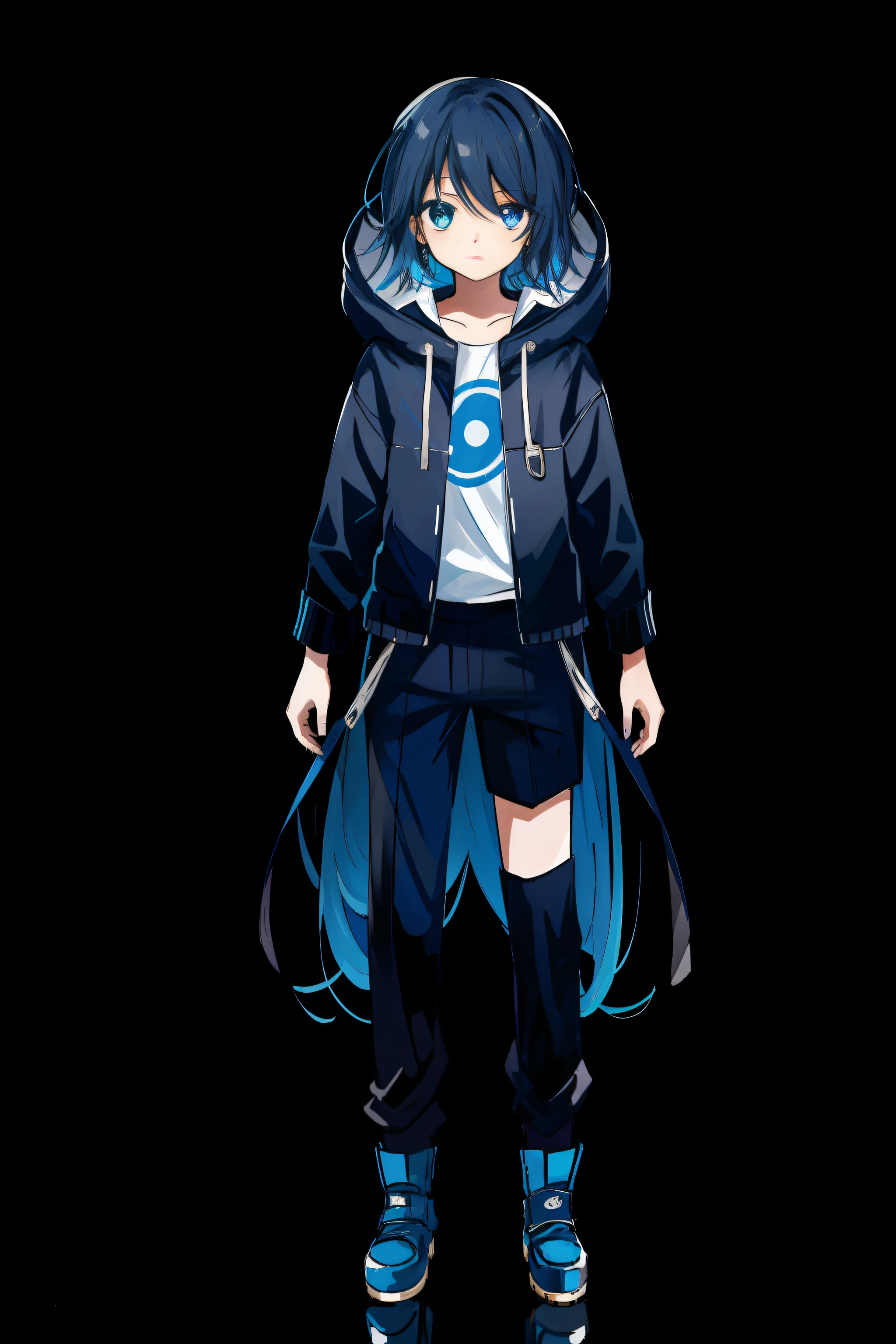 Gorgeous eyes blue Shota face
