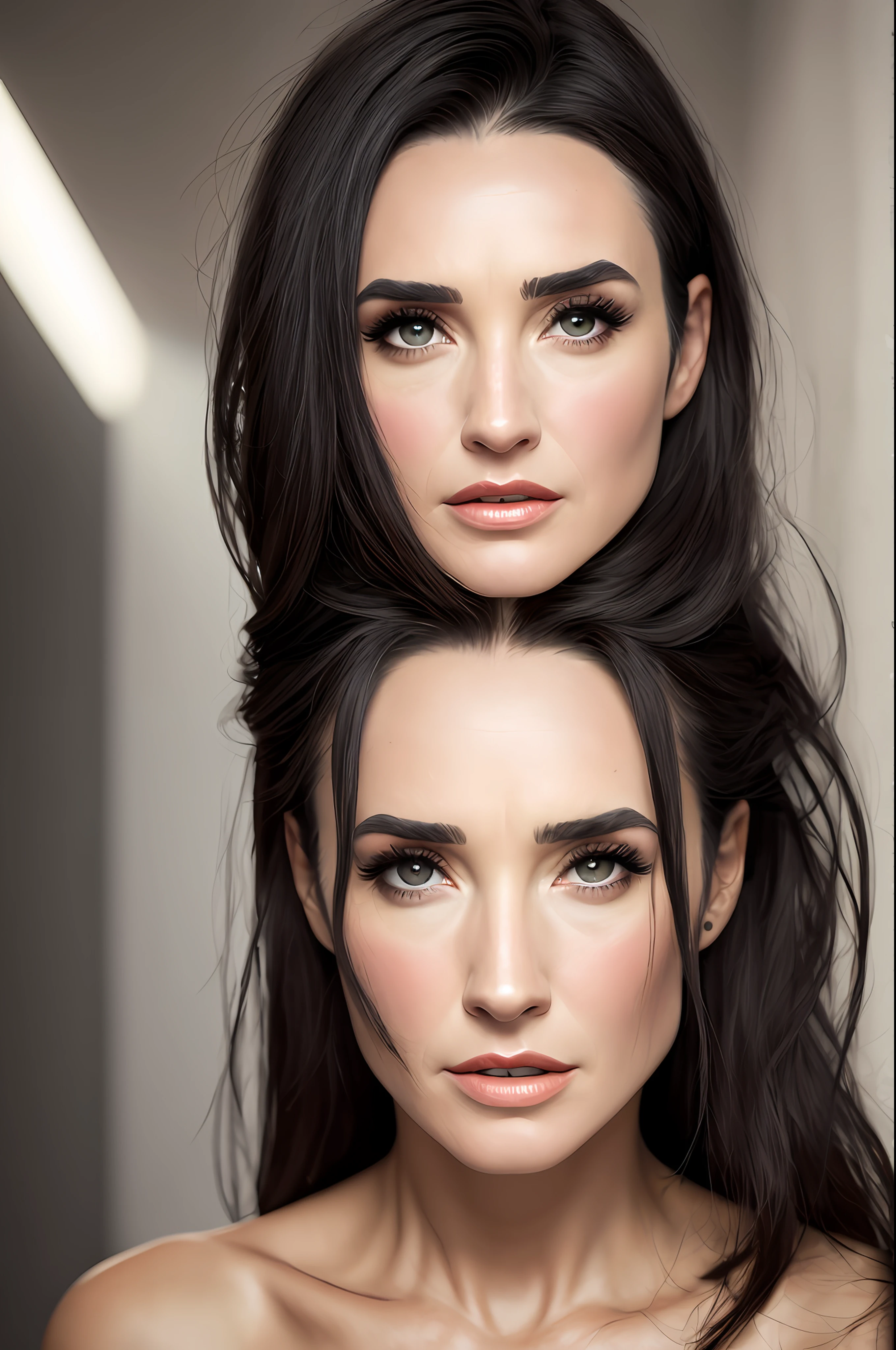 Demi Moore, (foto Demi moore: 1.2), ((fotorealista: 1.4)) melhor qualidade, obra-prima, illustration, um extremamente delicado e bonito, extremamente detalhado, CG, unidade, papel de parede 8k, unbelievable, detalhes finos, obra-prima, melhor qualidade, arte oficial, extremamente detalhado CG unidade 8k papel de parede, absurdres, incrivelmente absurdres, tamanho de arquivo enorme, ultra-detalhado, highres, extremamente detalhado, bonita detalhada, olhos e rosto extremamente detalhados, belos olhos detalhados, luz no rosto, cinematic lighting, (1girl), corpo inteiro, tiro de corpo inteiro, see-through, olhando para o espectador, ao ar livre