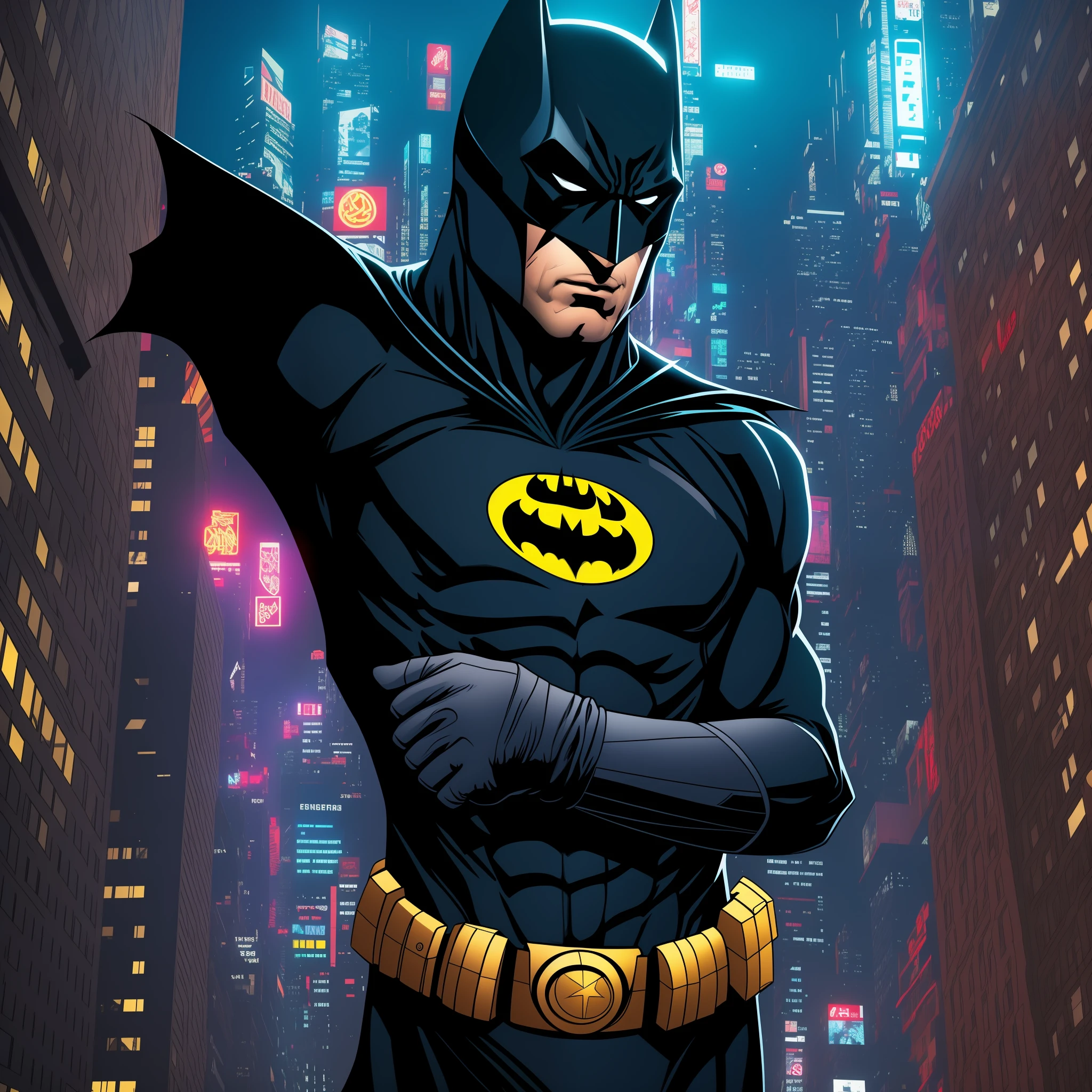 Batman (DC), cyberpunk, 8K