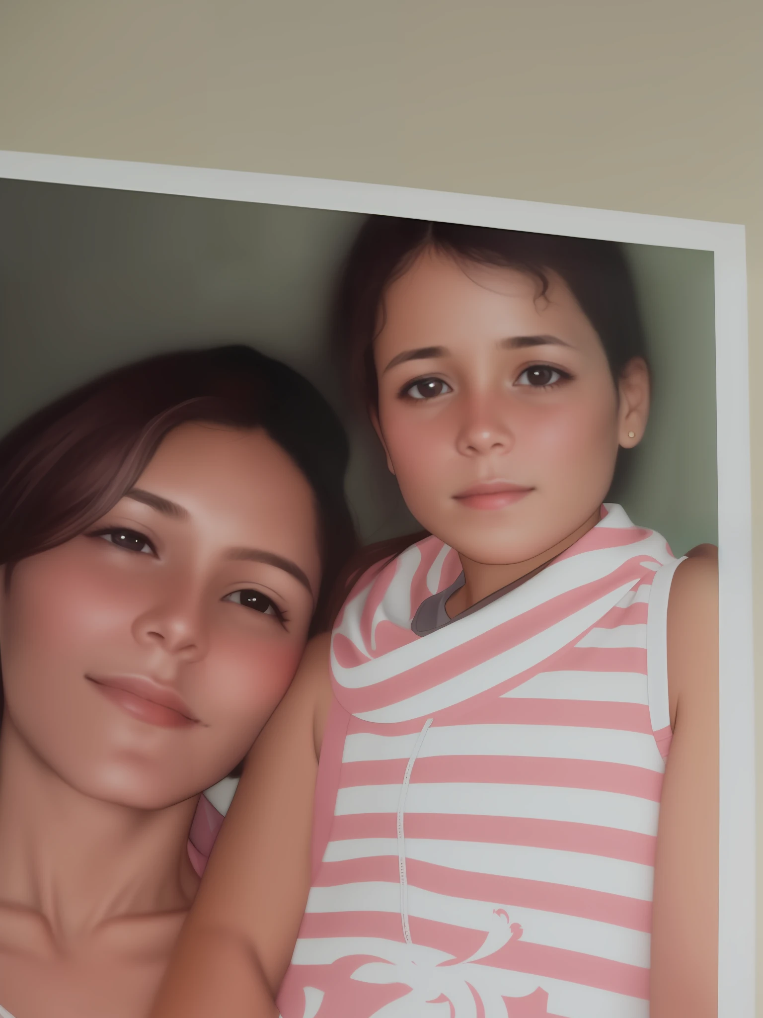there is a woman and a child posing for a picture, 3 5 year brazilian mother, very very low quality picture, foto realista, foto, a picture, old picture, 30-year-old woman from cuba, photo portrait, photographic still, taken in the late 2000s, picture, low quality photograph
