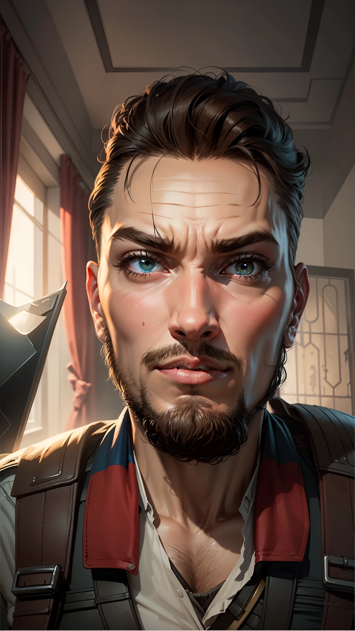Use this face as captain America vector art