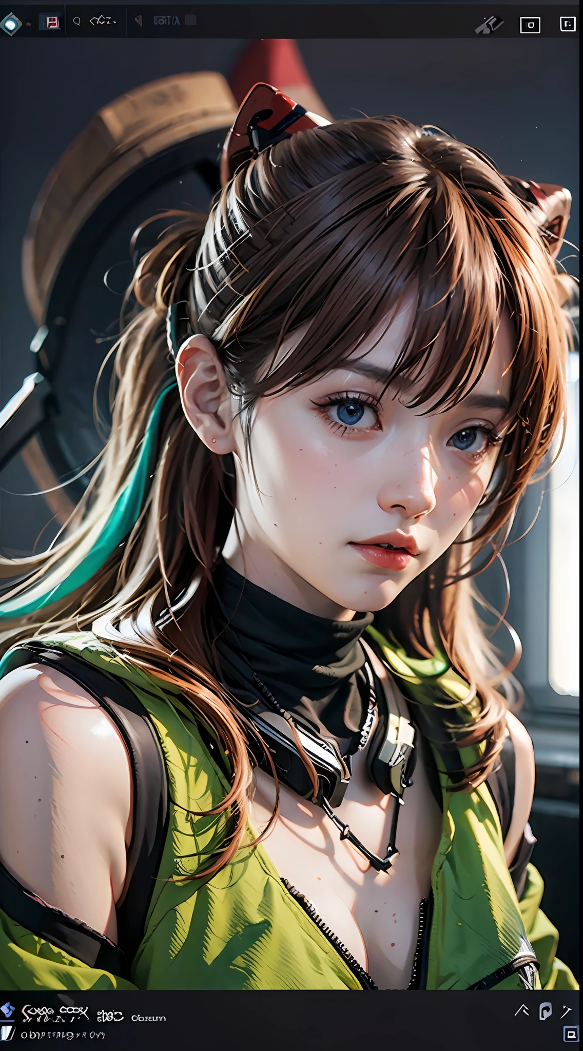 ((Best quality)), ((masterpiece)), (detailed:1.4), 3D, Asuka Langley Soryu,明日香,HDR (High Dynamic Range),Ray Tracing,NVIDIA RTX,Super-Resolution,Unreal 5,Subsurface scattering,PBR Texturing,Post-processing,Anisotropic Filtering,Depth-of-field,Maximum clarity and sharpness,Multi-layered textures,Albedo and Specular maps,Surface shading,Accurate simulation of light-material interaction,Perfect proportions,Octane Render,Two-tone lighting,Wide aperture,Low ISO,White balance,Rule of thirds,8K RAW,