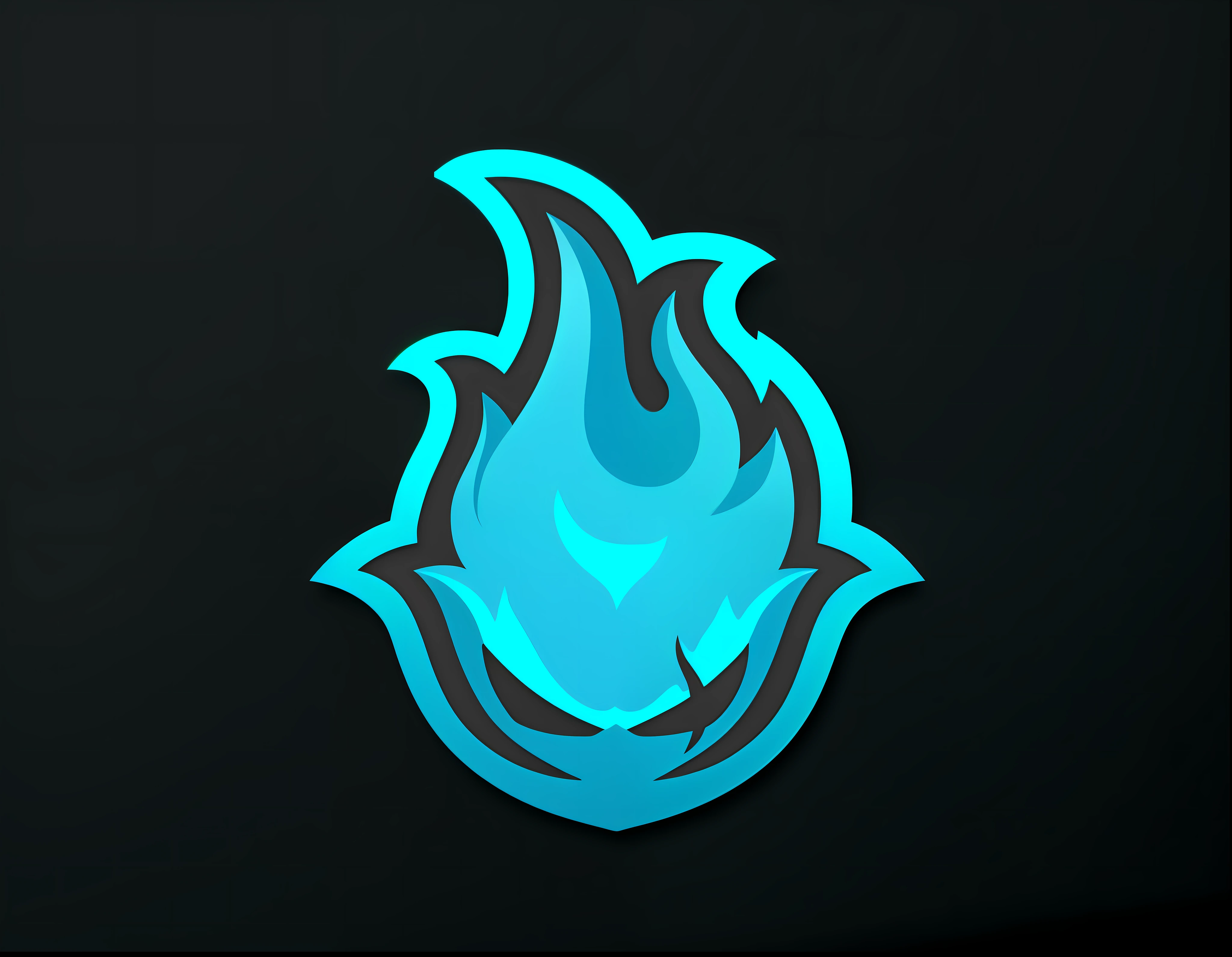 cartoon-style logo of a vibrant blue flame representing the clan's name, Shadow Reborn. The flame should convey the idea of rebirth and power, with a mysterious twist. Add subtle elements of shadow or darkness to reinforce the theme. Make sure the logo is impactful and recognizable in small sizes, such as avatars and profile icons