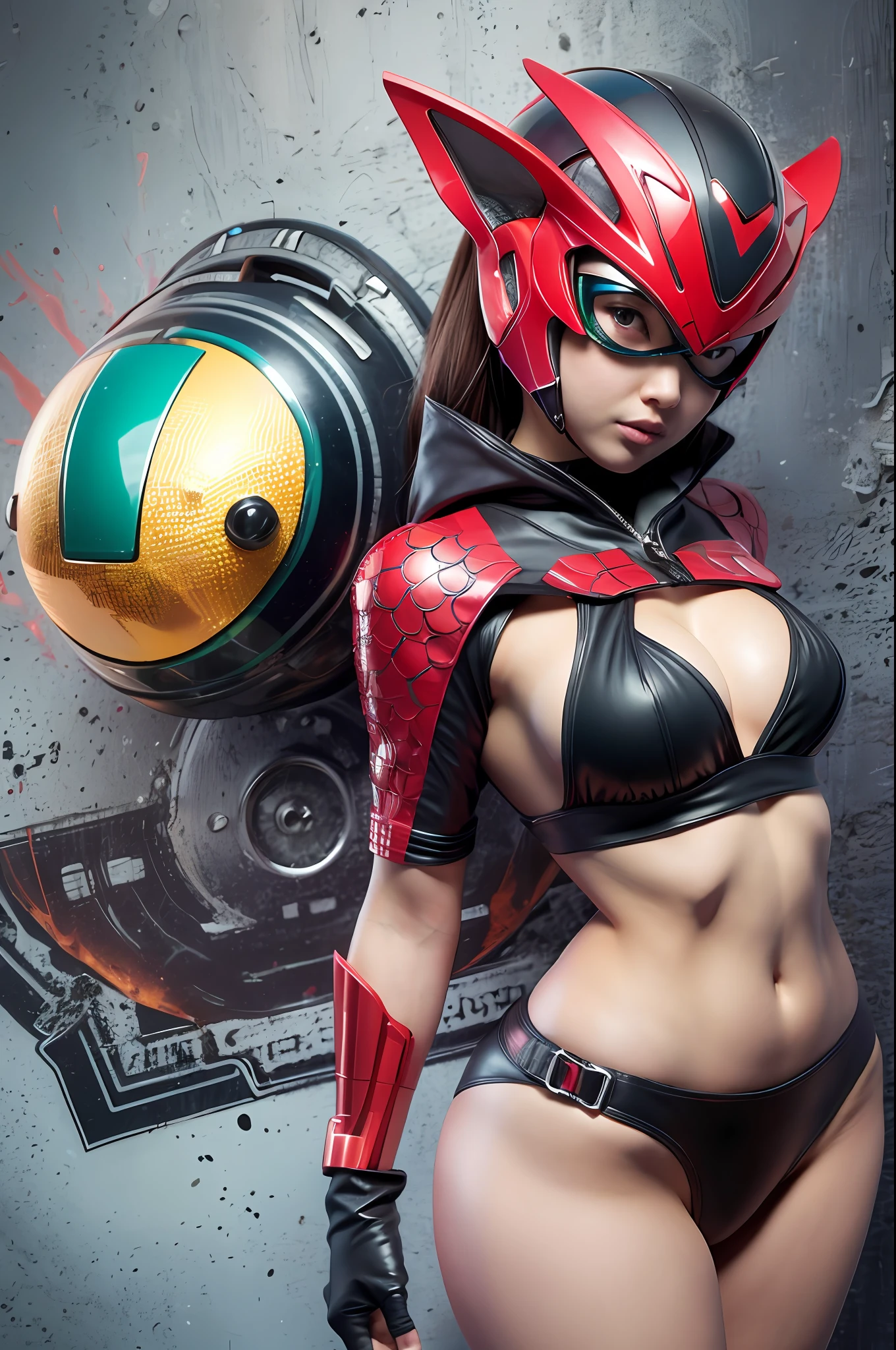 Kamen Rider, girl, cute, sexy, bikini