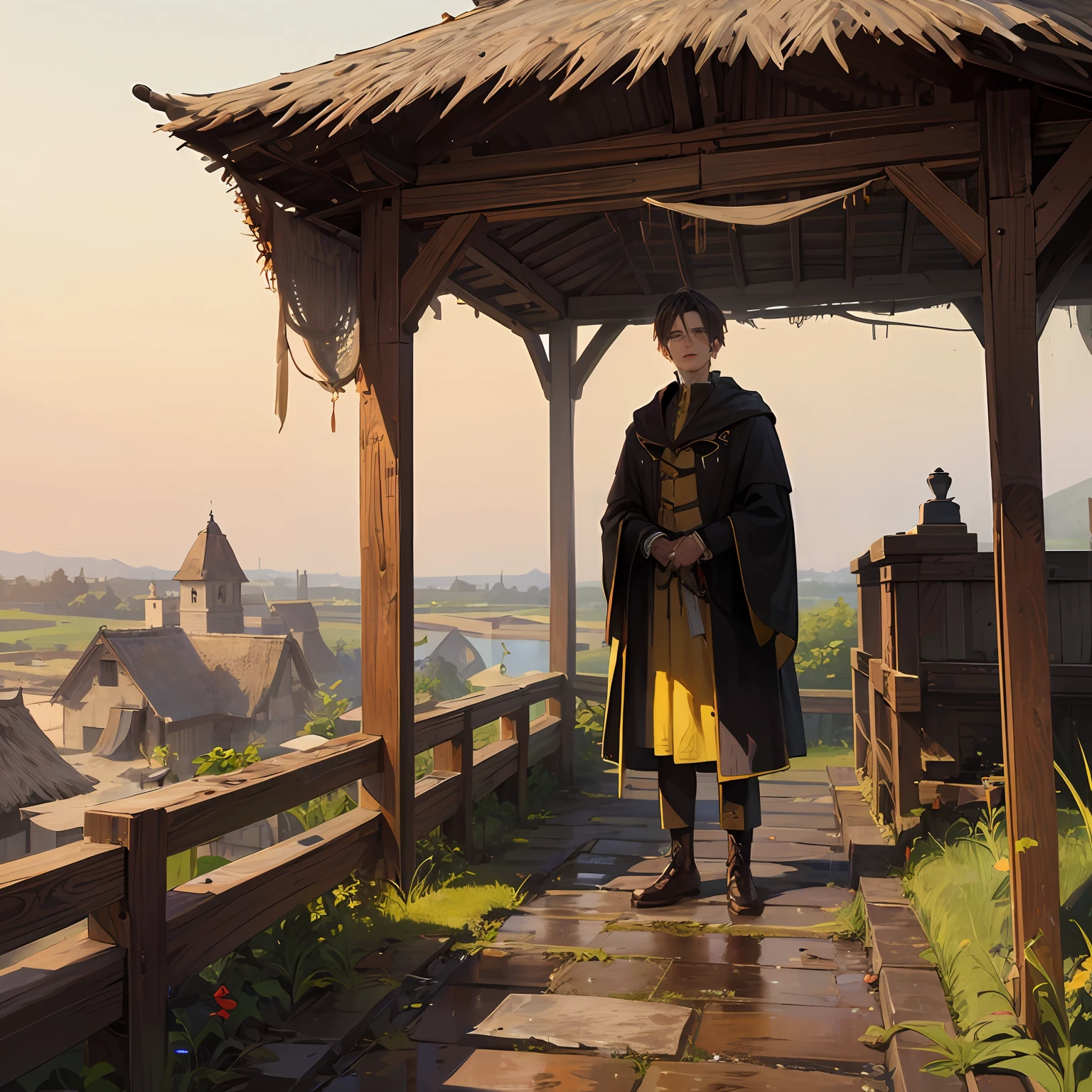 Erzi opened his eyes wide, looking straight at the black roof made of thatch and mud, and the old quilt covered on his body was already dark yellow, and he could not see the original appearance, and there was a faint musty smell. --auto