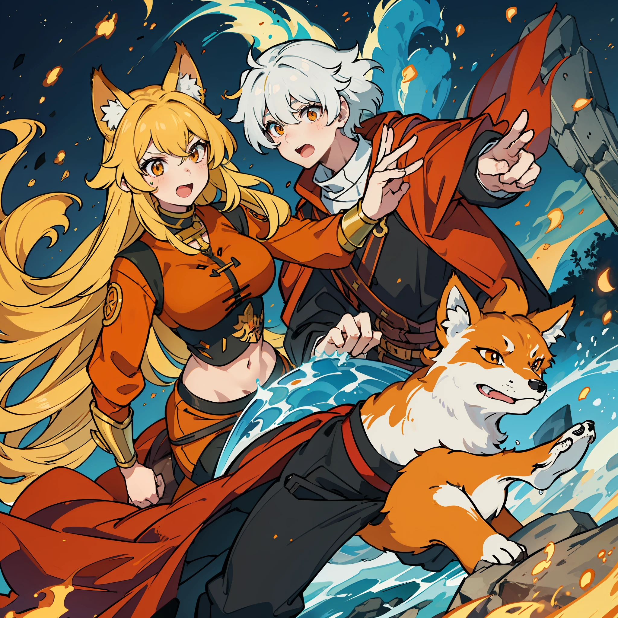 🐺🔥🦸🏼♀ 🌅🦊🦹🏻♂💧🎴