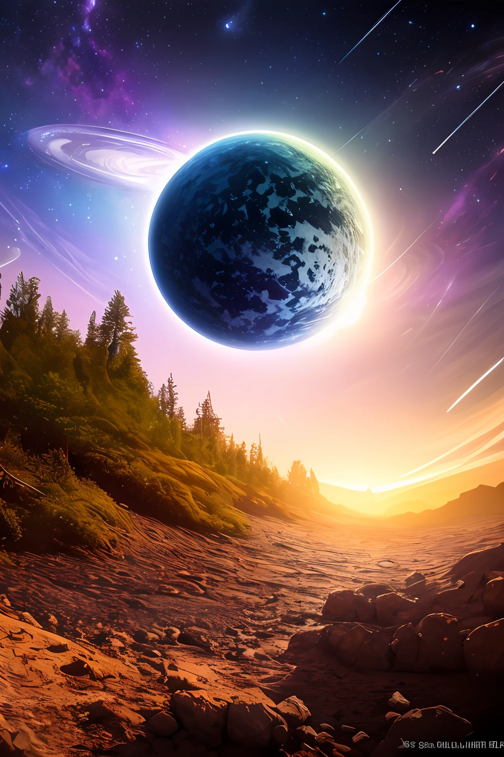 masterpiece, best quality, high quality, extremely detailed CG unity 8k wallpaper, Depth of Field, HDR,,Photorealistic,extremely detailed, Intricate, High Detail, universe, space, galaxy, stars, planets, astronomy, cosmos, celestial, nebula, black hole, solar system, cosmic rays, supernova, deep space, astronomical objects