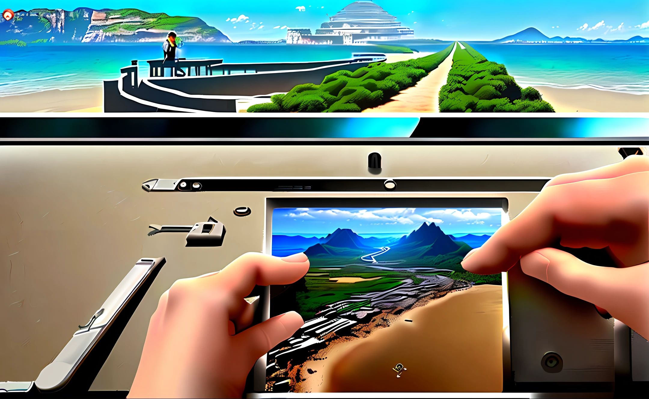 "Design a logo for an exciting travel YouTube channel that captures the spirit of wanderlust and exploration. The channel showcases breathtaking destinations, local cultures, and thrilling adventures. The logo should convey a sense of adventure, inspire wanderlust, and reflect the channel's focus on immersive travel experiences. Incorporate elements such as a compass, world map, globe, or iconic landmarks to symbolize travel. Use vibrant colors and dynamic typography to evoke a sense of excitement and curiosity. Get creative and design a logo that becomes a visual representation of the channel's passion for travel and discovery!"