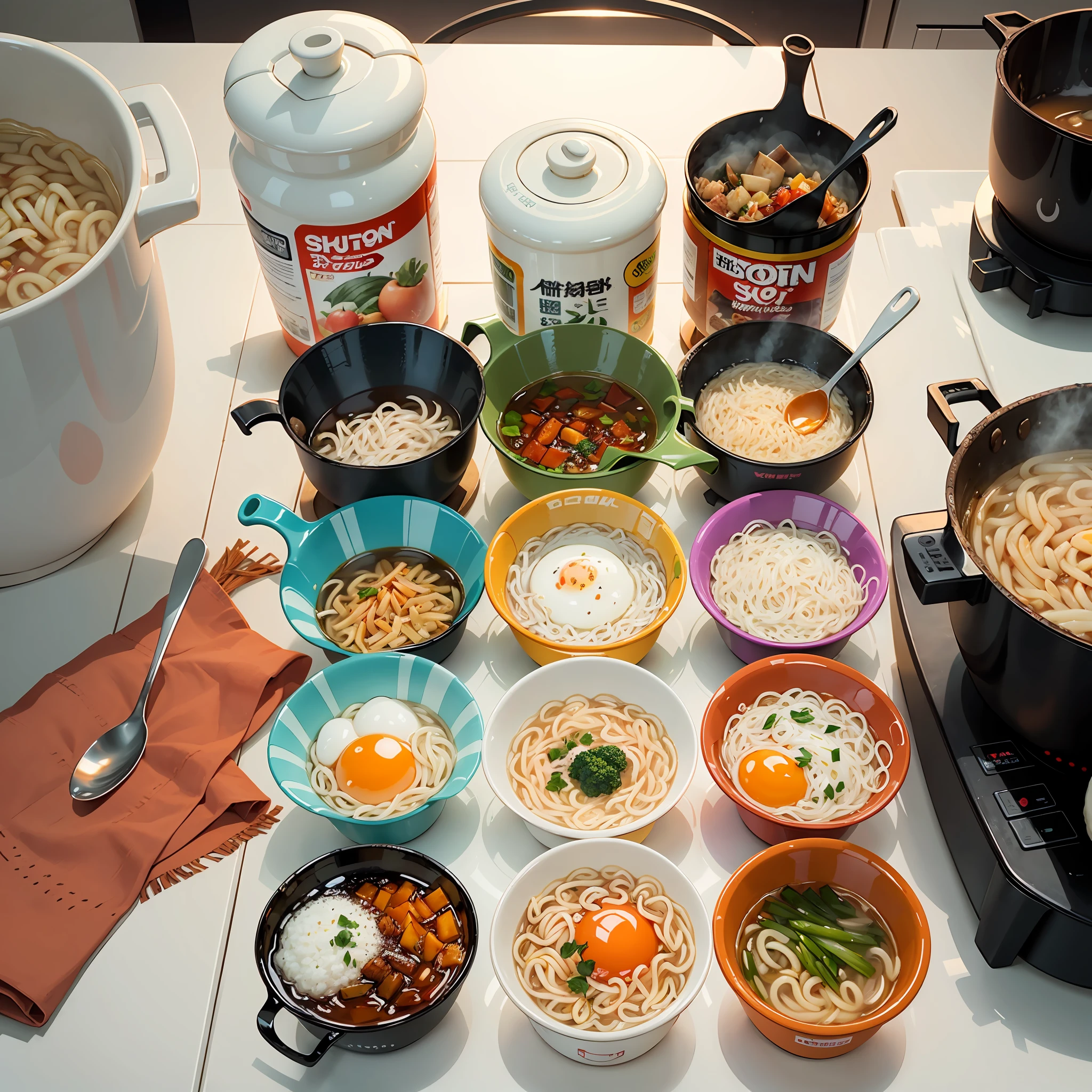 Instant noodles are a type of instant food, which is a type of noodles that have been pre-cooked and dried, usually with seasonings and other ingredients. Instant noodles are a quick and convenient food option, especially for busy lifestyles or when you don't have time to cook a full meal.

Instant noodles are made very simple, just add boiling water and wait a while to eat. Generally speaking, the cooking time and amount of water will be indicated on the instant noodle packaging, and you can follow the instructions on the package.

Instant noodles have a wide variety of flavors, including spicy, sour and spicy, seafood, beef, chicken and so on. You can choose your favorite flavor according to your personal preferences.

However, it is important to note that instant noodles usually contain a high content of salt and edible oil, which is not good for health. Long-term over-reliance on instant noodles can lead to nutritional imbalance and health problems. Therefore, we recommend that while eating instant noodles, try to match them with other healthy ingredients, such as vegetables, eggs, tofu, etc., to increase the nutritional value.

Overall, instant noodles are a convenient food option, but take care to eat them in moderation and eat a balanced diet to stay healthy. --auto