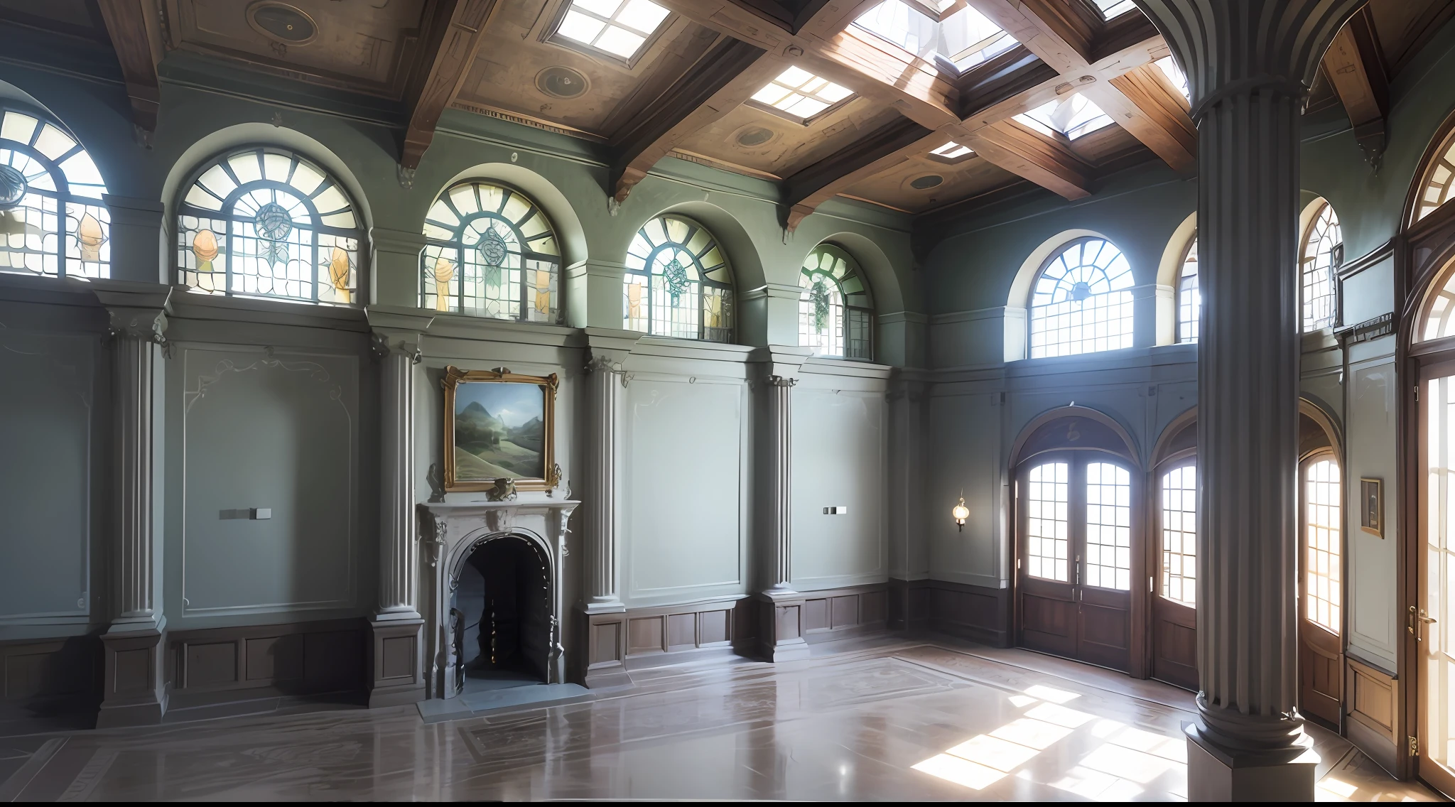 The first floor is a fairly large living room, with glass windows on all sides, and two floors below, divided into multiple vacant inner rooms, basically without windows, relatively dim; In addition, there are rotating stone steps running through the interior of the lighthouse.