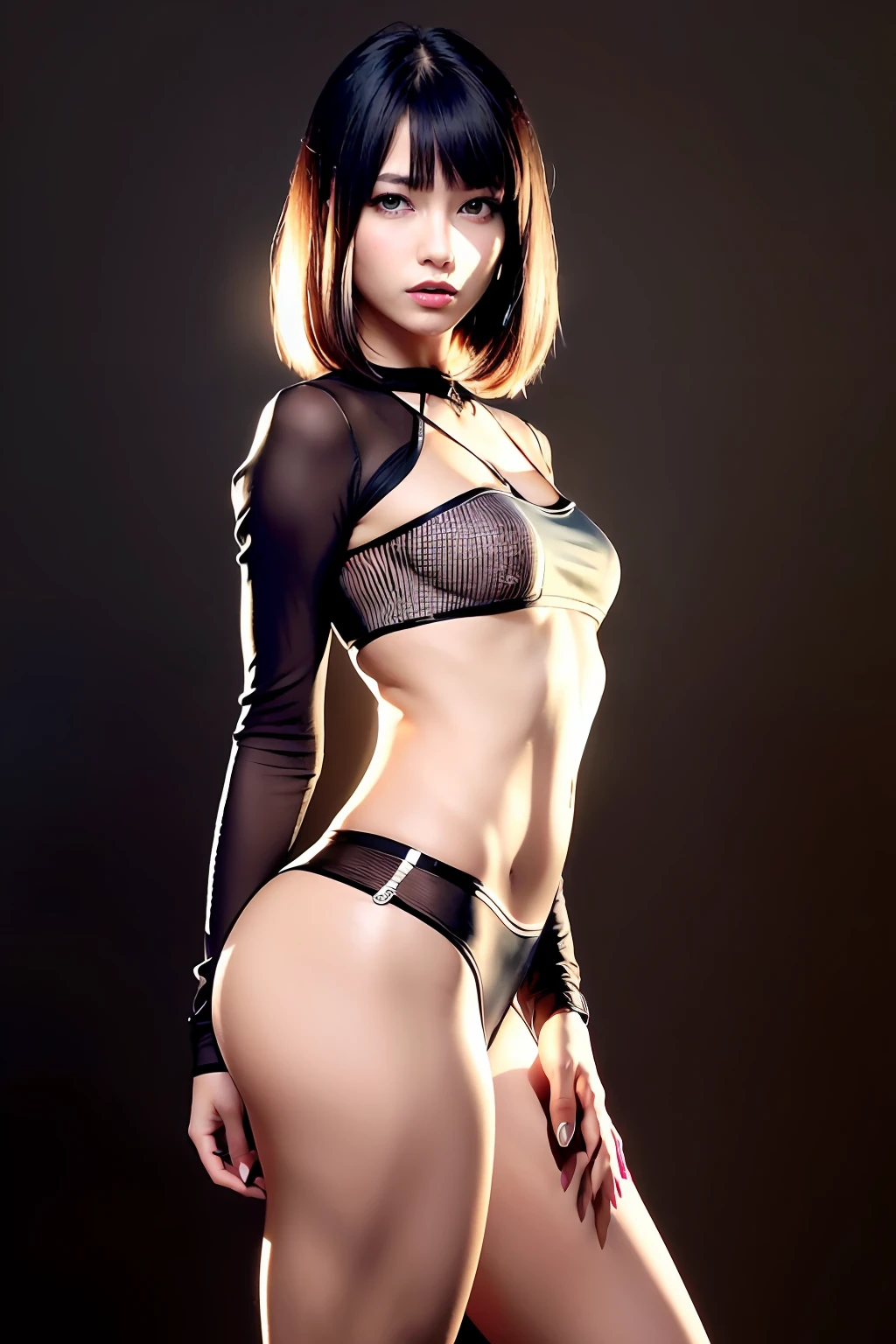 1girl,beautiful vintage color, instagram (photorealistic, high resolution:1.4), ((puffy eyes)), looking at viewer, , full body (8k, RAW photo, best quality, masterpiece:1.2), (realistic, photo-realistic:1.37),(sharp focus:1.2), professional lighting, photon mapping, radiosity, physically-based rendering, (pale skin:1.2),(small breasts:1.2), looking at viewer, (middle hair:1.5), portrait, purple eyes, (sliver hair:1.1),bangs, (simple background:1.4), solo, upper body, realistic,(masterpiece:1.4),(best quality:1.4),(shiny skin),fashi-girl,makeup,smile(skinny,closed mouth,shy :1.3) ,(standing,black Stewardess uniform,Necromancer:1.1),medium bust,sexy pose ,