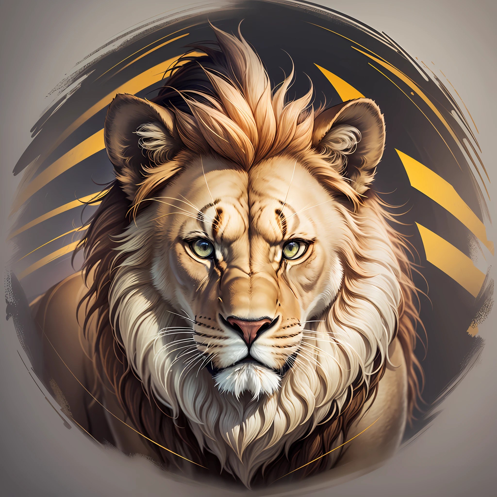 I want a logo of the name virtue of the spirit the logo should have lion image be simple and objective that conveys confidence --auto --s2