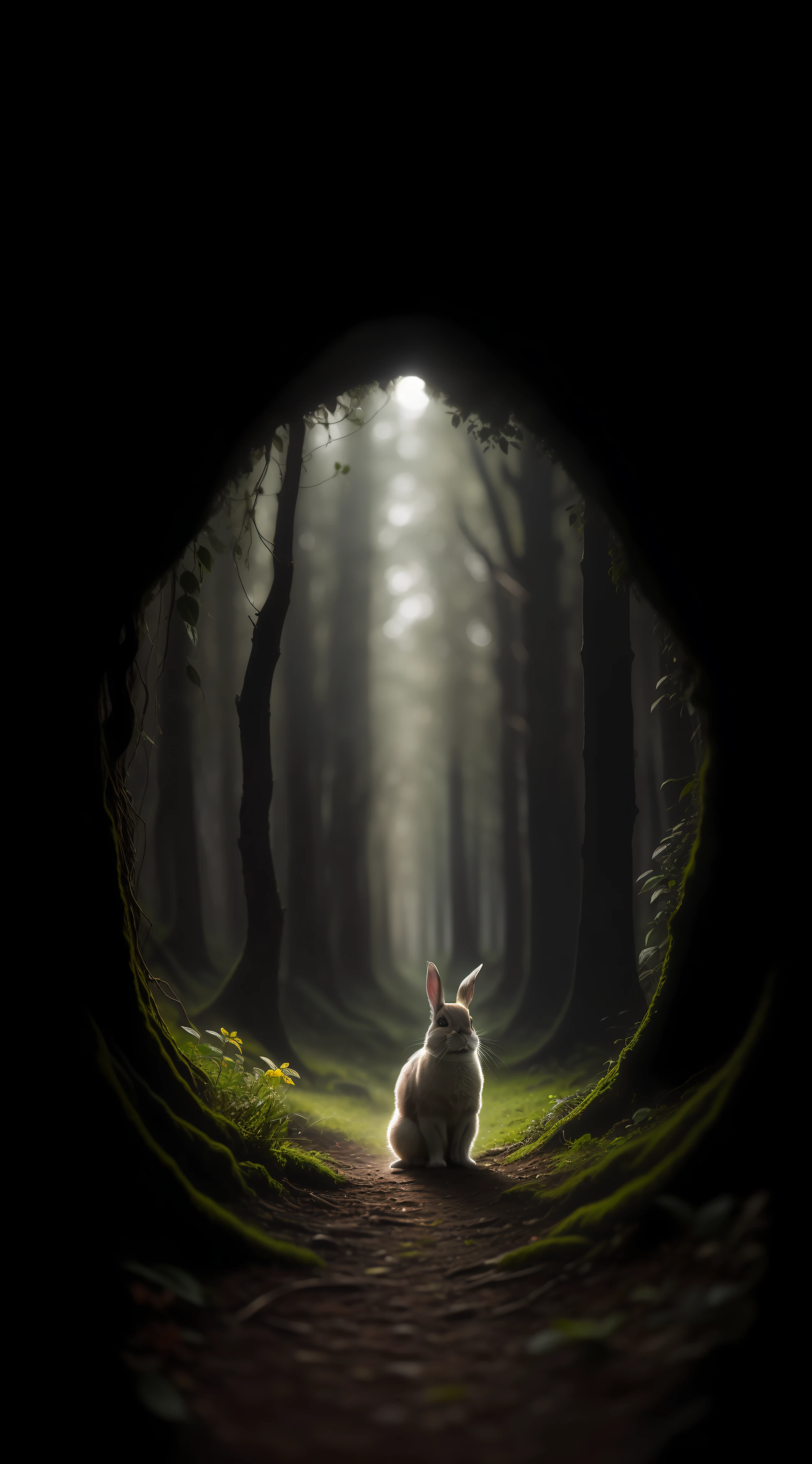 close up photo of a rabbit, forest, haze, halation, bloom, dramatic atmosphere, centred, rule of thirds, 200mm 1.4f macro shot, (natural skin texture, hyperrealism, soft light, sharp:1.2), (intricate details:1.12), hdr, (intricate details, hyperdetailed:1.15), art by greg rutkowski and artgerm, soft cinematic light, adobe lightroom, photolab, hdr, intricate, highly detailed, (depth of field:1.4)