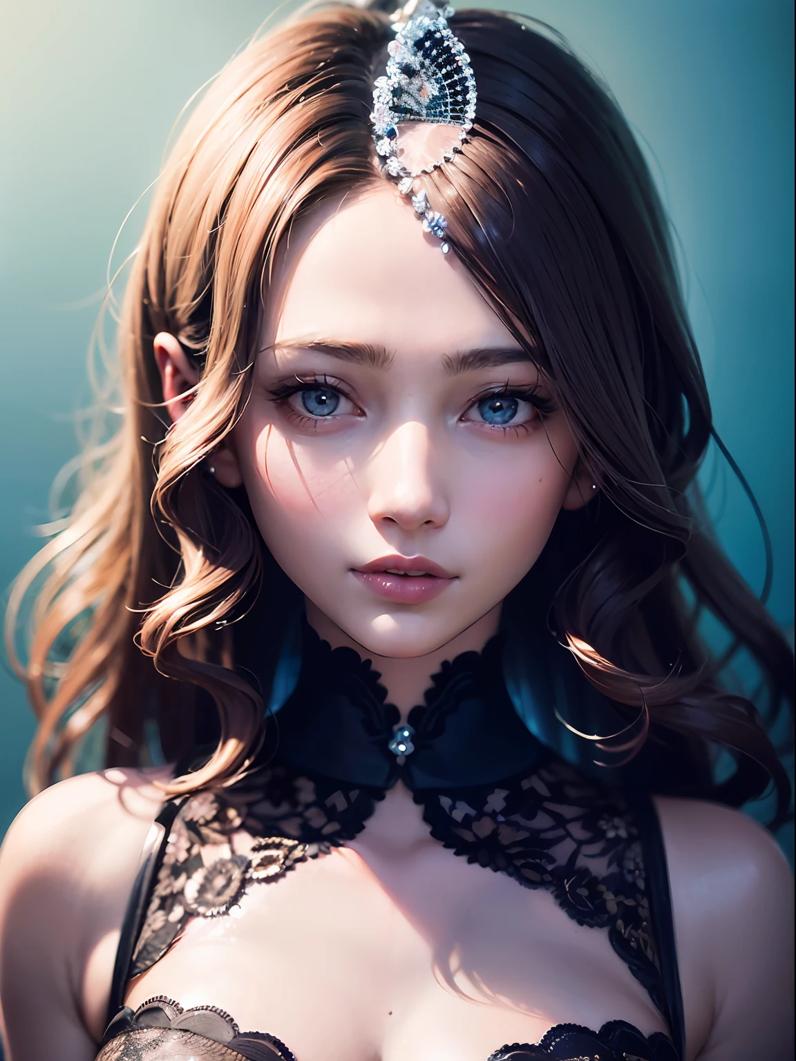 Colorful beautiful girl: a giru 8 years old, messy hair, oil painting, pretty perfect face with soft skin ice perfect face, blue-yellow, light purple and purple added, light red added, intricate details, splash screen, 8k resolution, masterpiece, cute face, artstation digital painting smooth very black ink flow: 8k resolution realistic masterpiece: Intricate details Fluid gouache: By Jean Baptiste Mongue: Calligraphy: Acrylic: watercolor art, professional photography, natural lighting, volumetric lighting, minimalism Photographic illustration: by Marton Bobzert:, complex, elegant, expansive, fantastical, wavy curls, vibrant