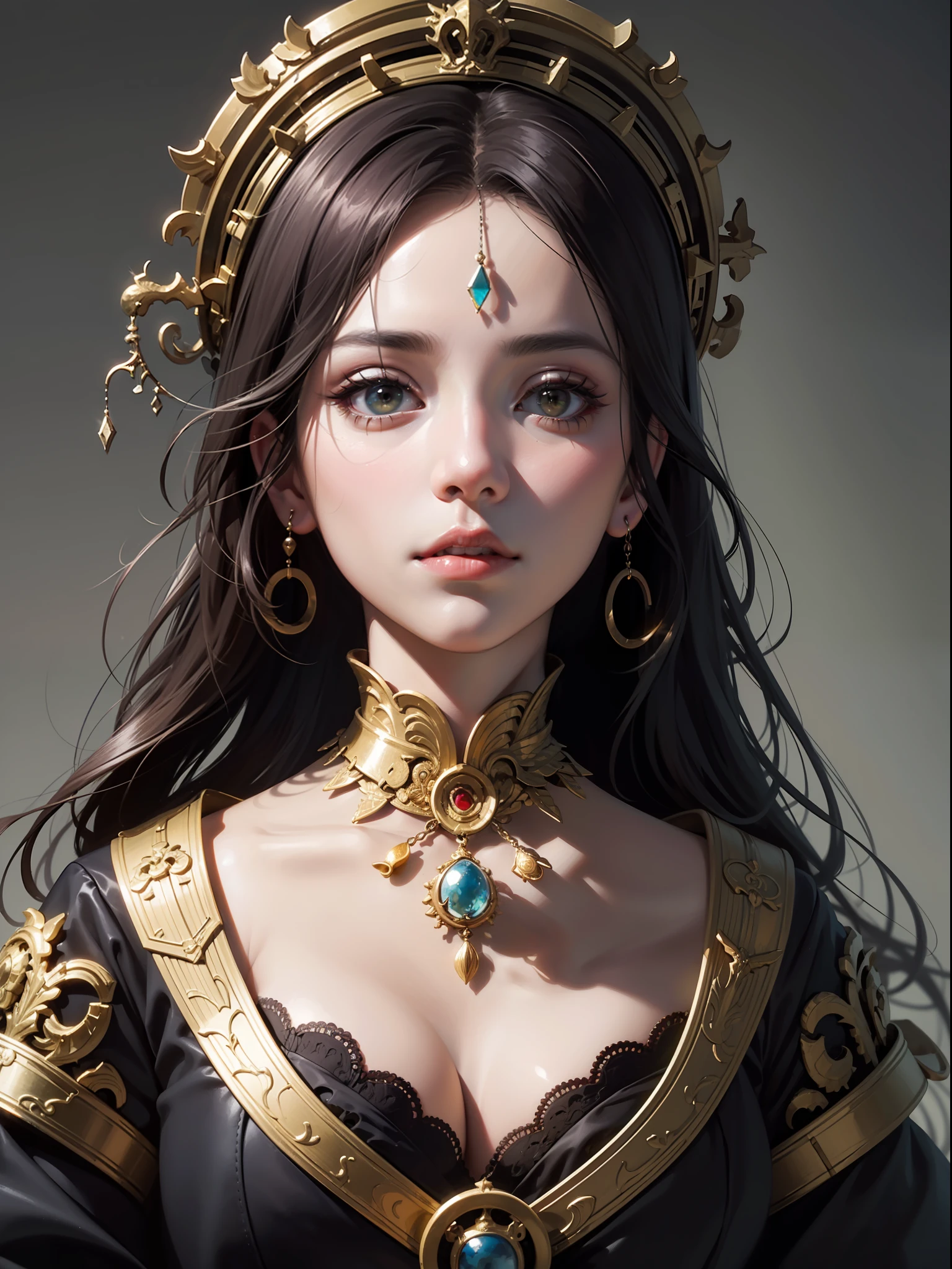 official art, unity 8k wallpaper, ultra detailed, beautiful and aesthetic, masterpiece, best quality, (zentangle, mandala, tangle, entangle), (fractal art:1.3) , 1girl, extremely detailed, dynamic angle, cowboyshot, the most beautiful form of chaos, elegant, a brutalist designed, vivid colours, romanticism, by james jean, roby dwi antono, ross tran, francis bacon, michal mraz, adrian ghenie, petra cortright, gerhard richter, takato yamamoto, ashley wood, atmospheric,  of musical notes, streaming musical notes visible