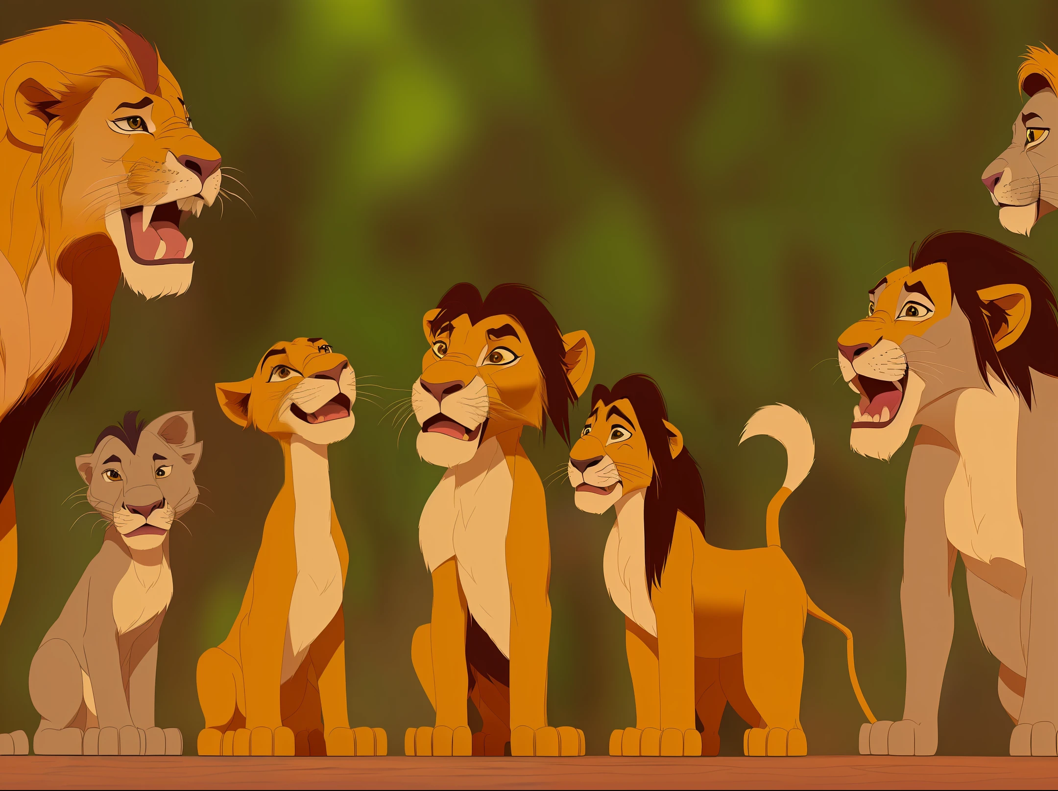 Simbab of the Lion King in 8k realistically