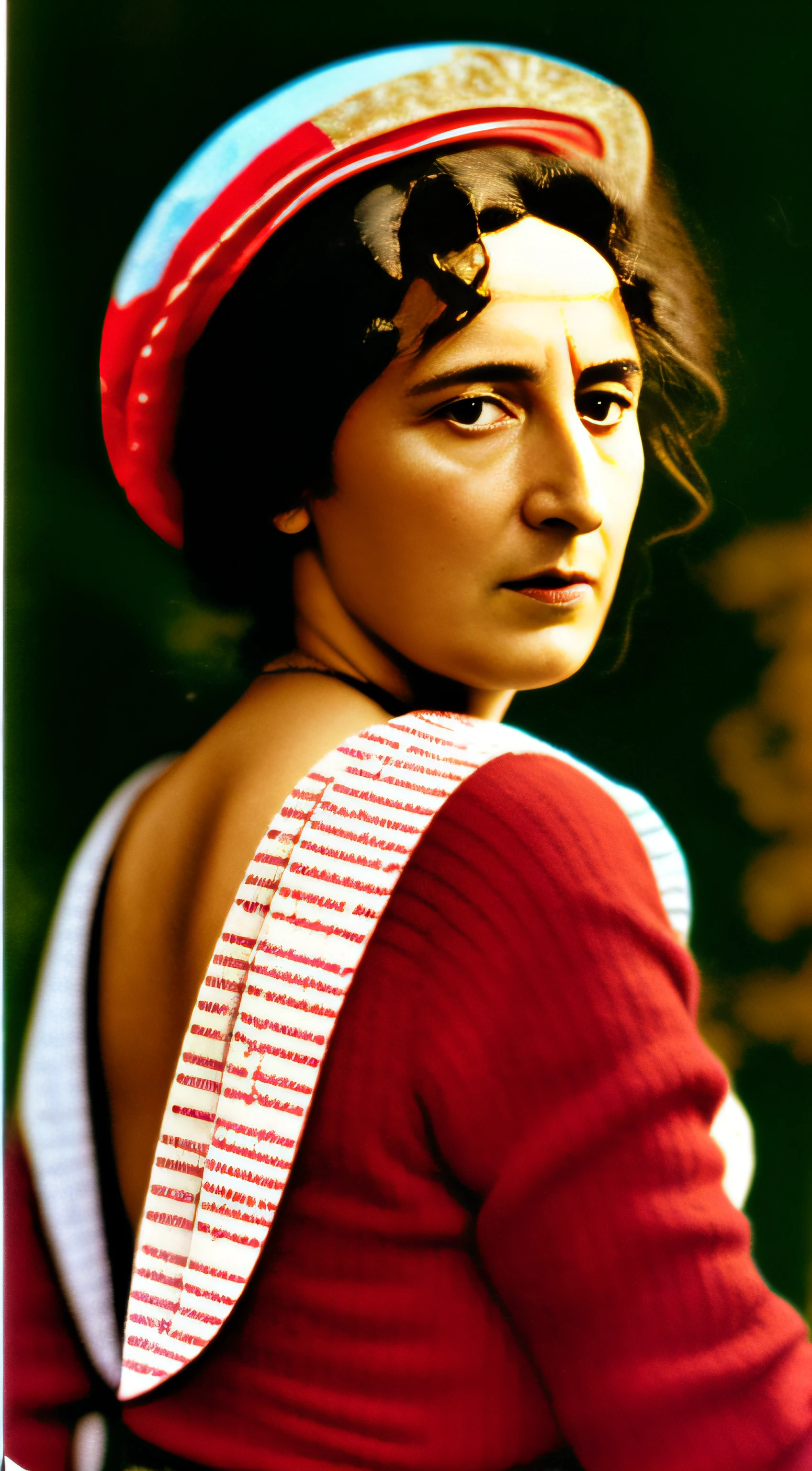 Quite young, Rosa Luxemburg, ultra-realistic, colorful, writing letters, with her back