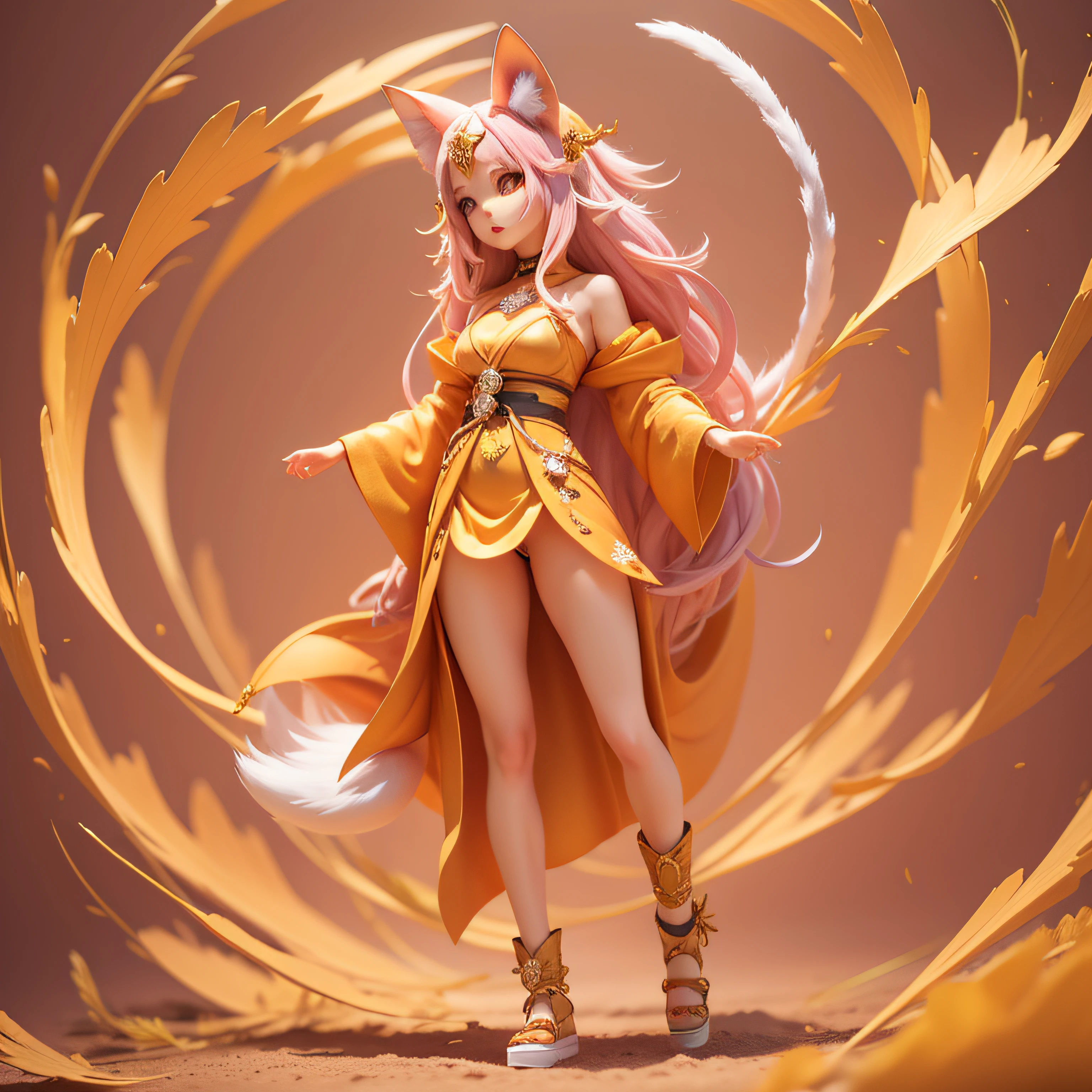 A nine-tailed demon fox