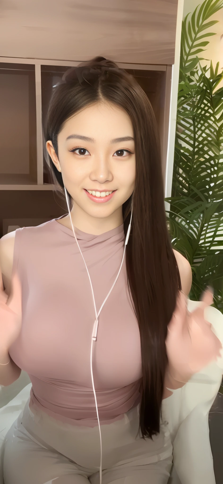 arafed asian woman with long hair wearing a pink top and headphones, gorgeous young korean woman, beautiful south korean woman, wan adorable korean face, young adorable korean face, korean girl, beautiful young korean woman, gorgeous chinese model, jaeyeon nam, young cute wan asian face, young and cute girl, ruan cute vtuber, good young girl, masterpiece, superdeformed, (((full body:1.3))), ultra high res, RAW photo, masterpiece, ultra detailed, 8k, full detailed hair, highres, best quality, ultra high res, ultra detailed face and eyes, (((photorealistic:1.4))), looking at viewer, (((smiling:1.3))), cute, (((large breast:1.5))), (((ray tracing:1.4))), ((((long legs:1.4)))), cute pout, Best quality , masterpiece, large hip, Fully facial detailed, beautiful, ((very detailed of hair )) , (((:1.2))), thin lips, big eyes, highres, seducing, blue eyes , slim waist, 8k:1.2, 16k:1.2, highres,
karol bak uhd, inspired by hajime sorayama,