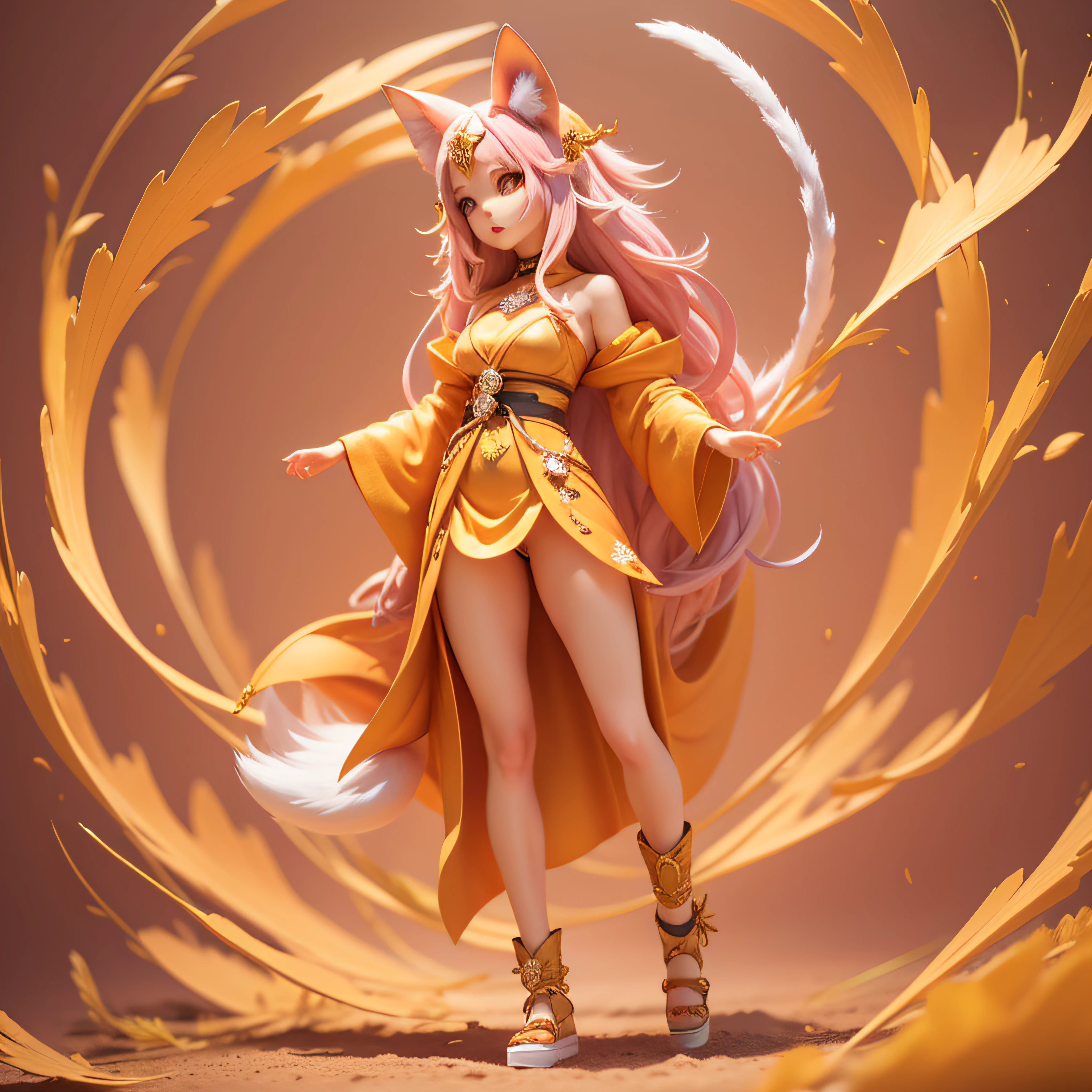 A nine-tailed demon fox