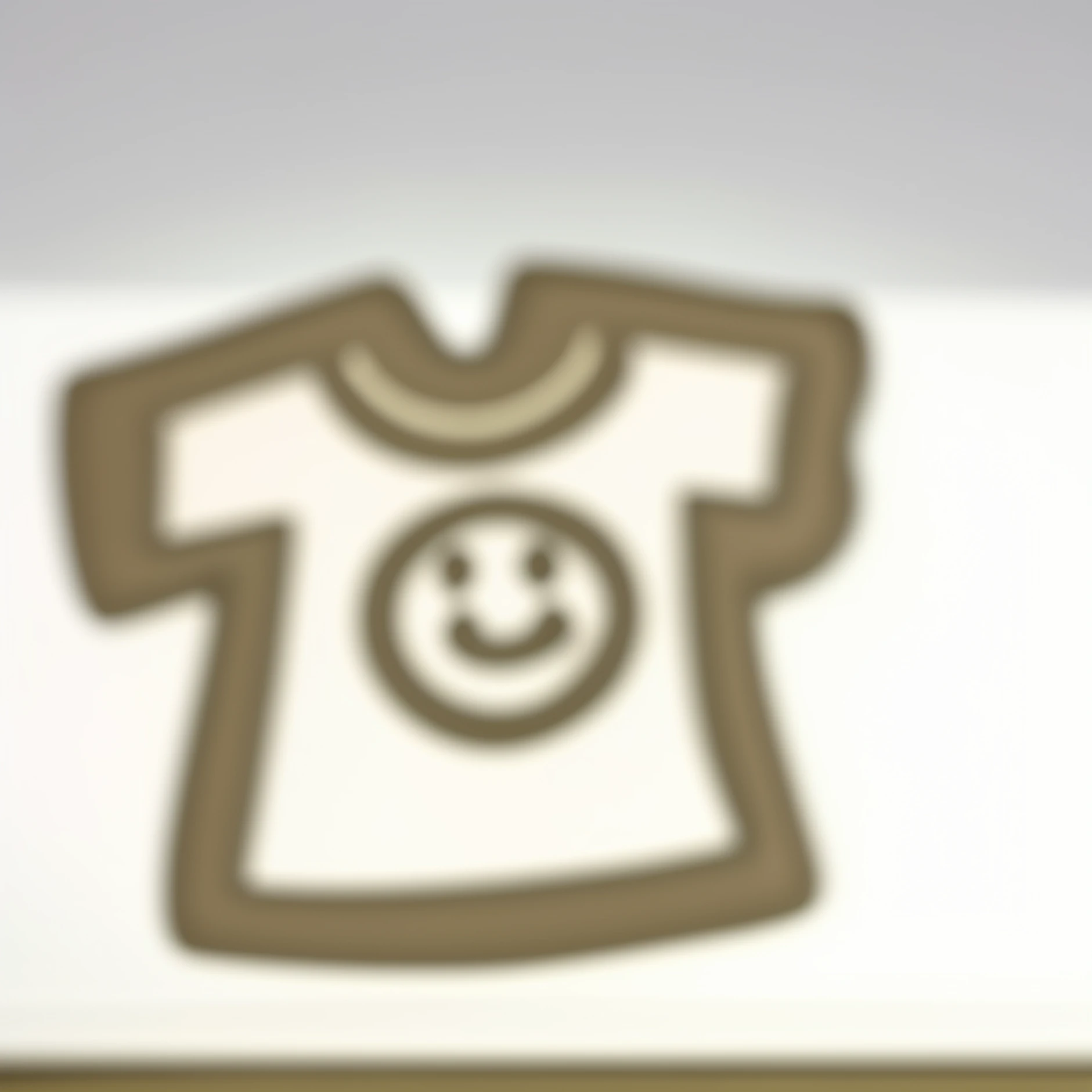 a close up of a cookie shaped like a shirt with a smiley face, earing a shirt laughing, short smile, smiley, smug smile, looking happy, (winking), smile face, [[[[grinning evily]]]], uncanny smile, friedly smile, smiling, small smile, friendly smile, smiley face, smile coy, fun smile --auto