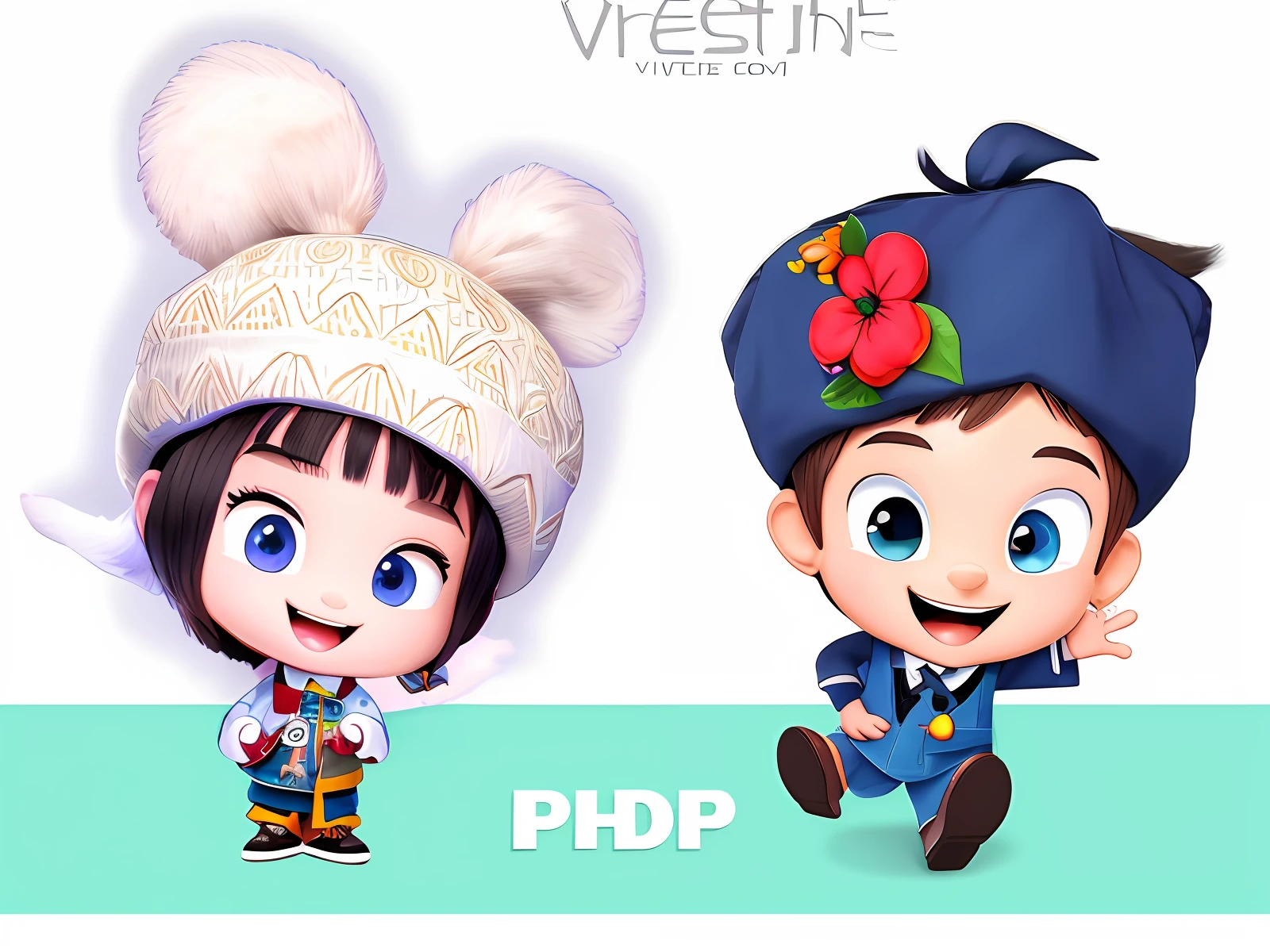 Q version ip cartoon hand drawn HD