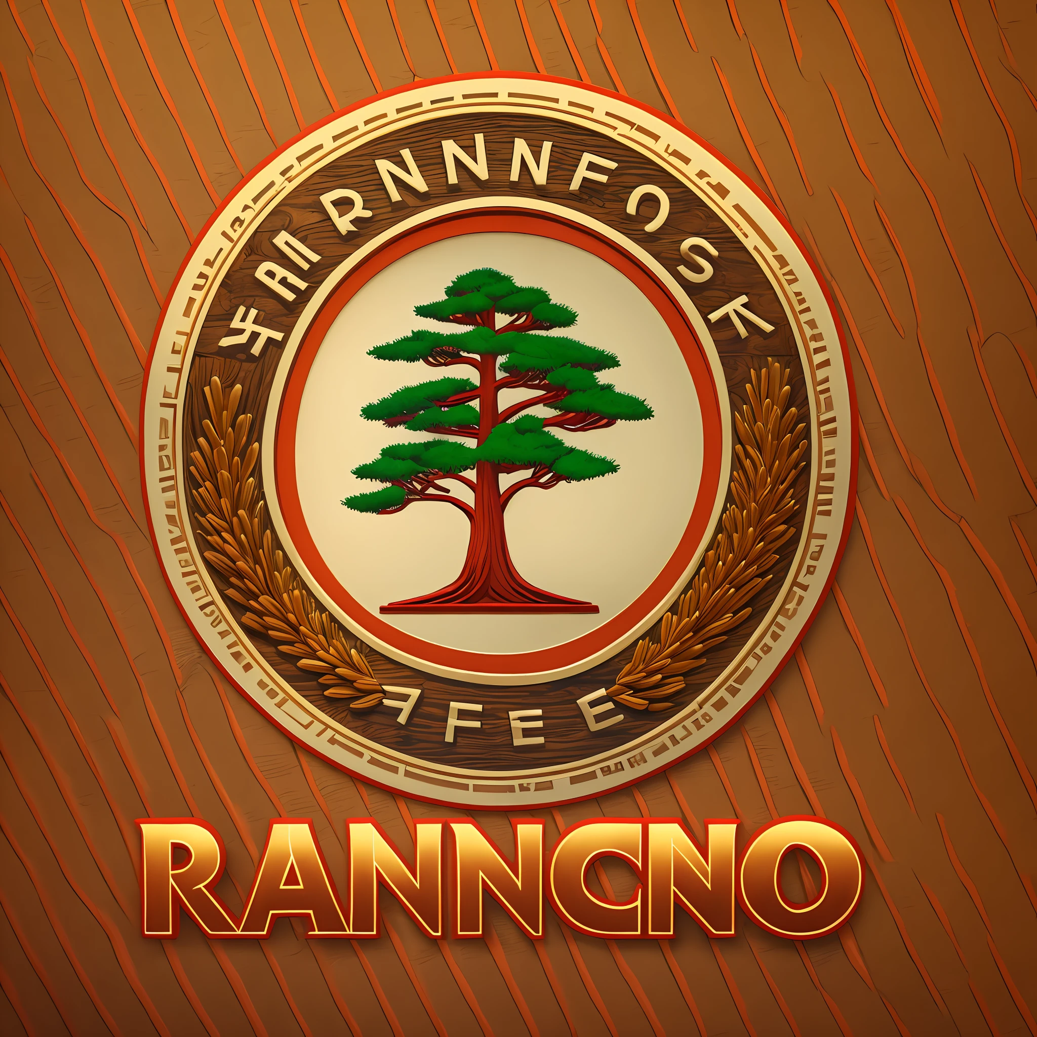 MODERN logo, with letters PS, one pine and the "Rancho" word, symbol --auto --s2