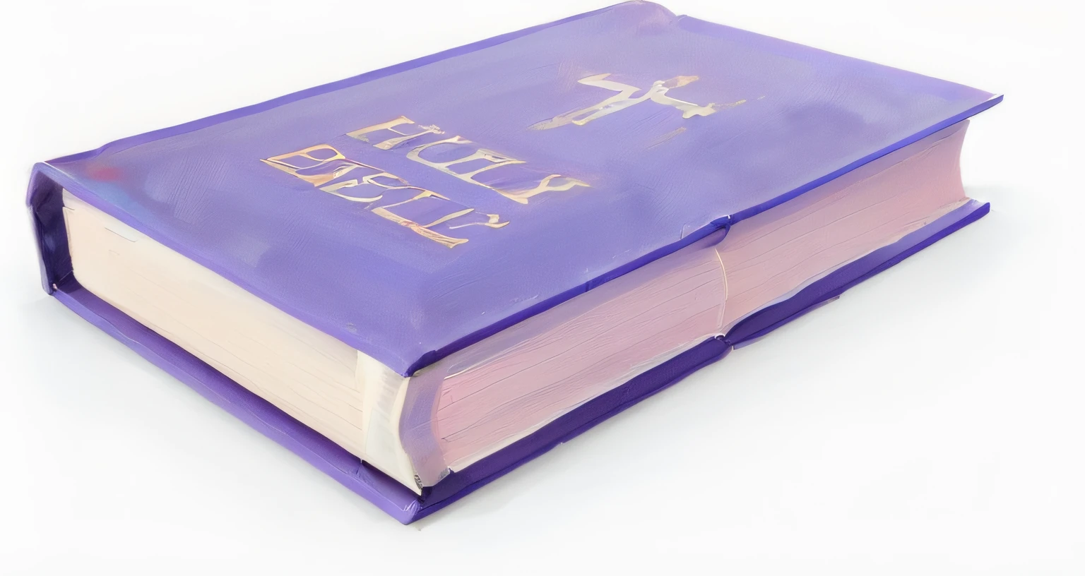 purple book with a cross on top of it with the word holy bible, bible, bible illustration, religious, highly rendered, purple glowing inscription, well edited, holy, a wide full shot, biblical, book, highly rendered!!, rendered illustration, my rendition, lit from the side, interesting angle, [ digital art, highly detailed picture, high detailed photo