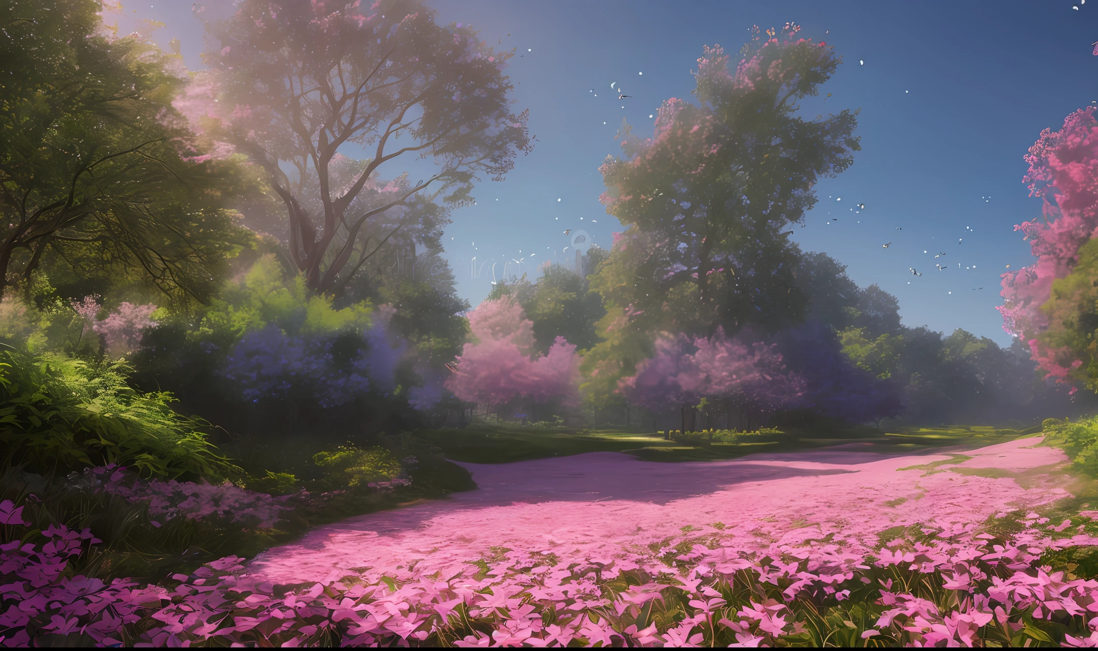 Masterpiece, best quality, (very detailed CG unity 8k wallpaper) (best quality), (best illustration), (best shadows) Nature', blue sea,delicate leaves petals of various colors falling in the air light Tracking, super detailed --v6