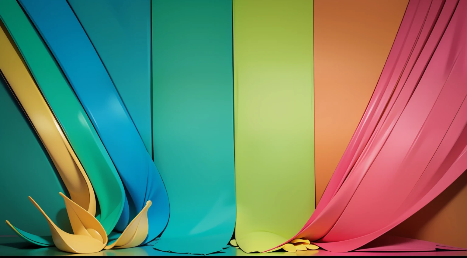 Wallpapper background with elements of multicolored Brazil samba