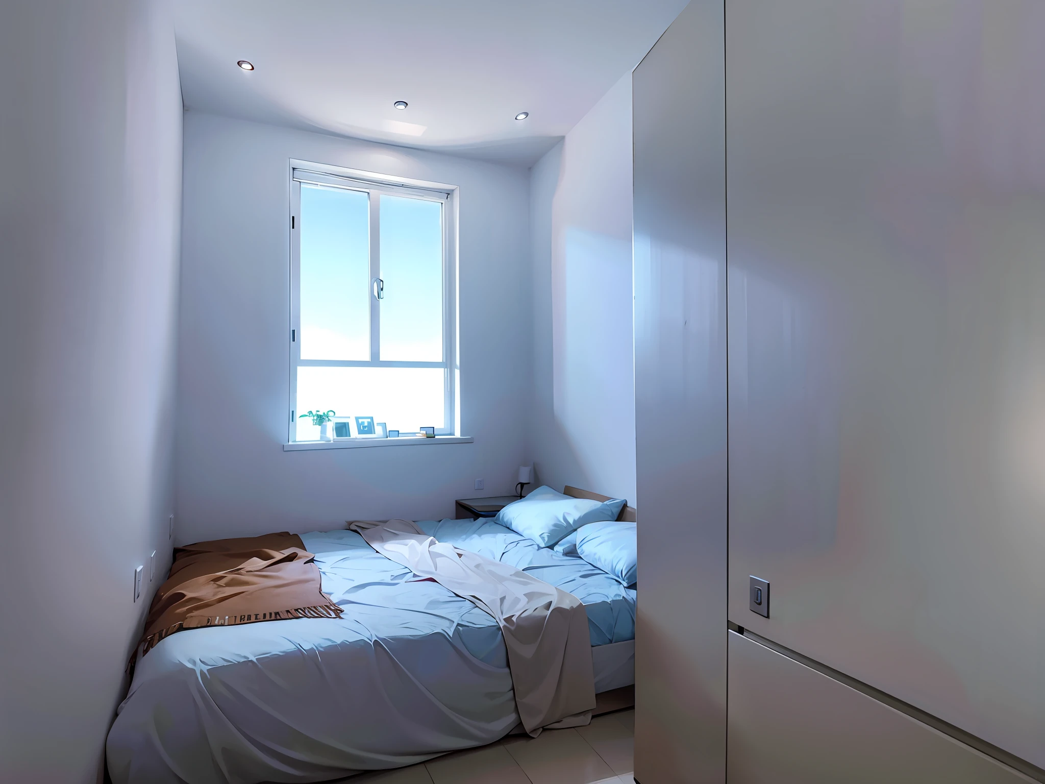 HD photo-quality 8K Ultra HD Nordic bedroom