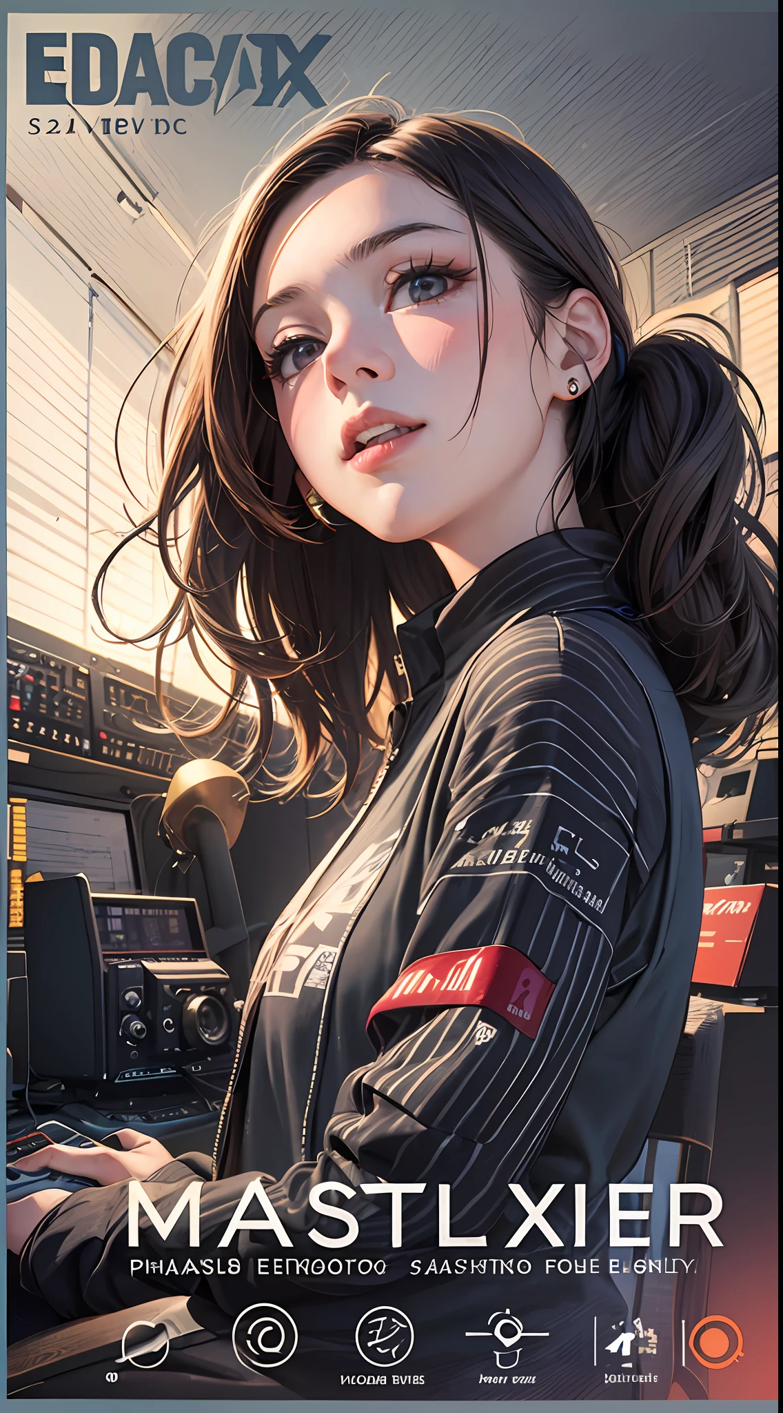 masterpiece, best quality,(masterpiece) , (best quality) , (reality: 1.3) , photorealistic, Octane rendering, (surreal: 1.2) , perfect features,
Modern daily, (female high school anchor blushing live 1.5) , (hands between legs 1.5) , slight tremors, recording, camera, live broadcast equipment, (electronic devices1.2),(electronic equipment live broadcast room1.5),(mature female),
Original, extremely detailed wallpaper, highly detailed illustrations, (1 Girl) ,(best lighting) , (super-complex details) , 4K unified, (super-detailed CG: 1.2) , (8K: 1.2),