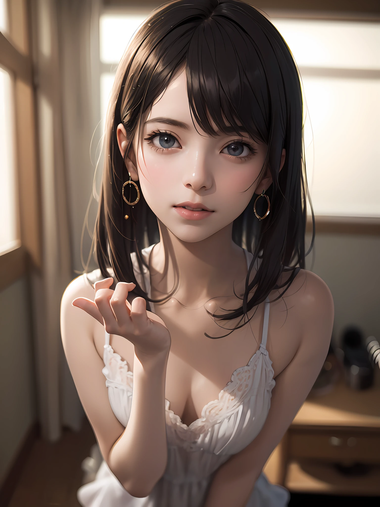 Fantastic, absurd, super detailed, masterpiece, high resolution, beautiful girl, immersed in liquid, human, magic circle, small room with phosphorescent flash, perfect beautiful girl, no clothes, glowing from the inside, staring at the audience, laughter, 3d rendering, perspective, amazing anime illustrations, impressive lighting, (sneakers: 1), watercolor style, soft mixing, smooth colors, fantastic wash, delicate texture, organic shape, atmospheric depth broken (Bokeh: 1.3), soft focus, out-of-focus highlights, dreamy atmosphere, glowing circles, mesmerizing depth breaking, tilt-shift photography, miniature effects, selective focus, edge blur, small scale illusion, playful perspective