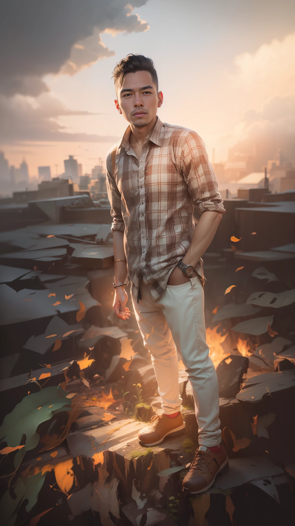 Realistic face 10k. Realistic background.