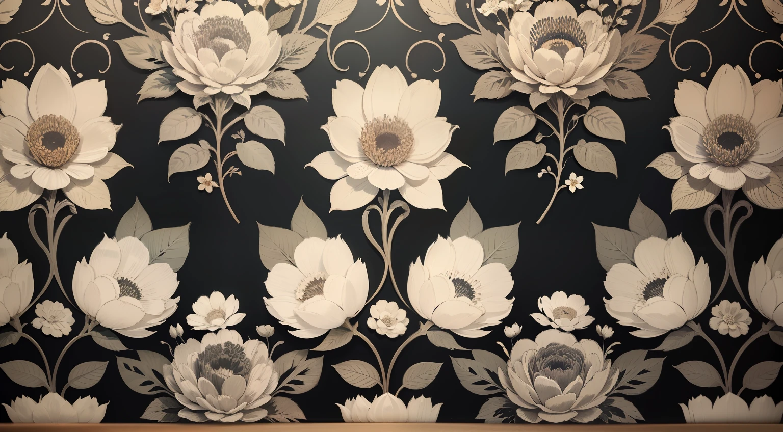 (pt) "Vintage bouquet of beautiful flowers on black. Floral background. Baroque old fashiones style. Natural pattern wallpaper or greeting card."