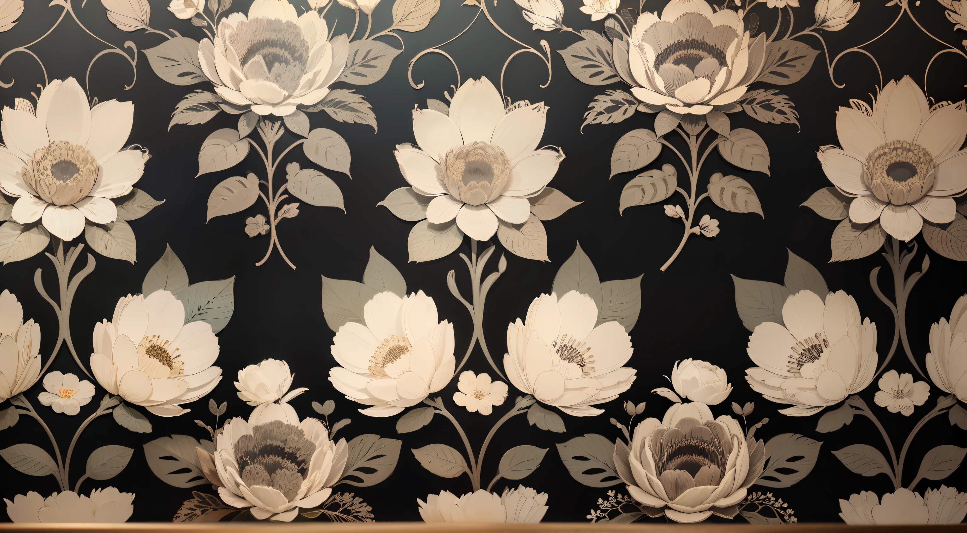 (pt) "Vintage bouquet of beautiful flowers on black. Floral background. Baroque old fashiones style. Natural pattern wallpaper or greeting card."