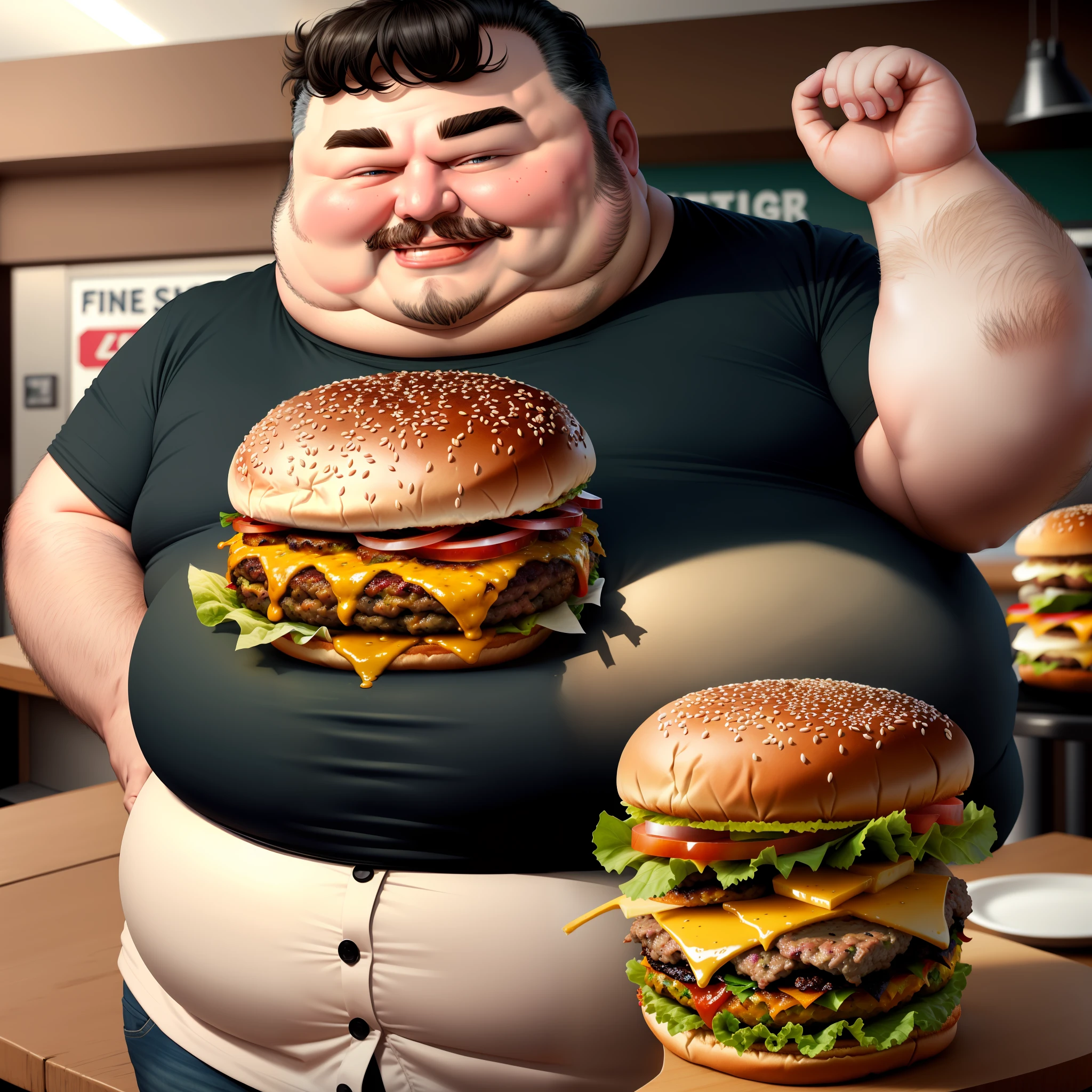 The Fat Man and the Burger