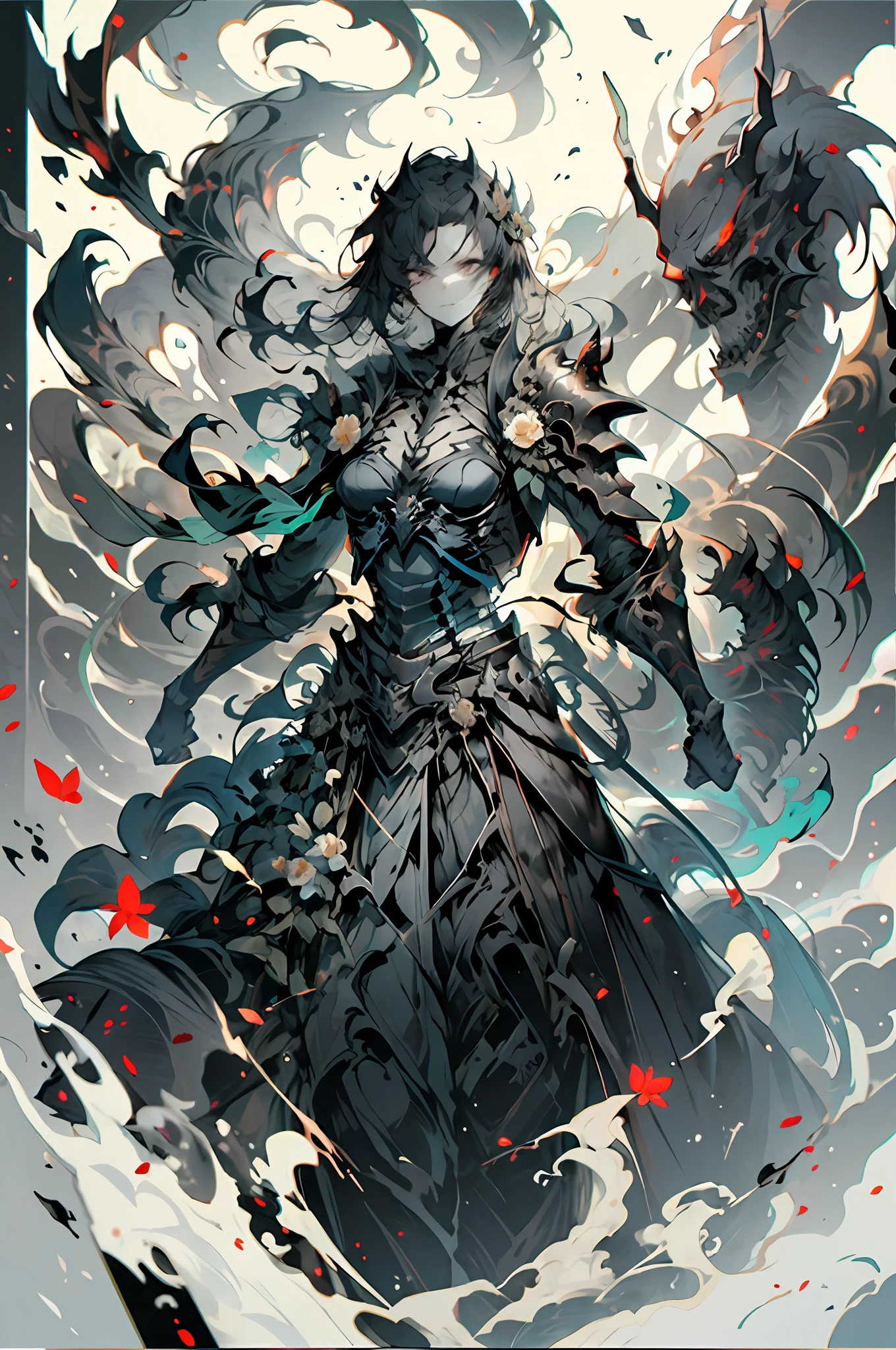 Skeleton Knight, the flower of death blooming in the darkness.