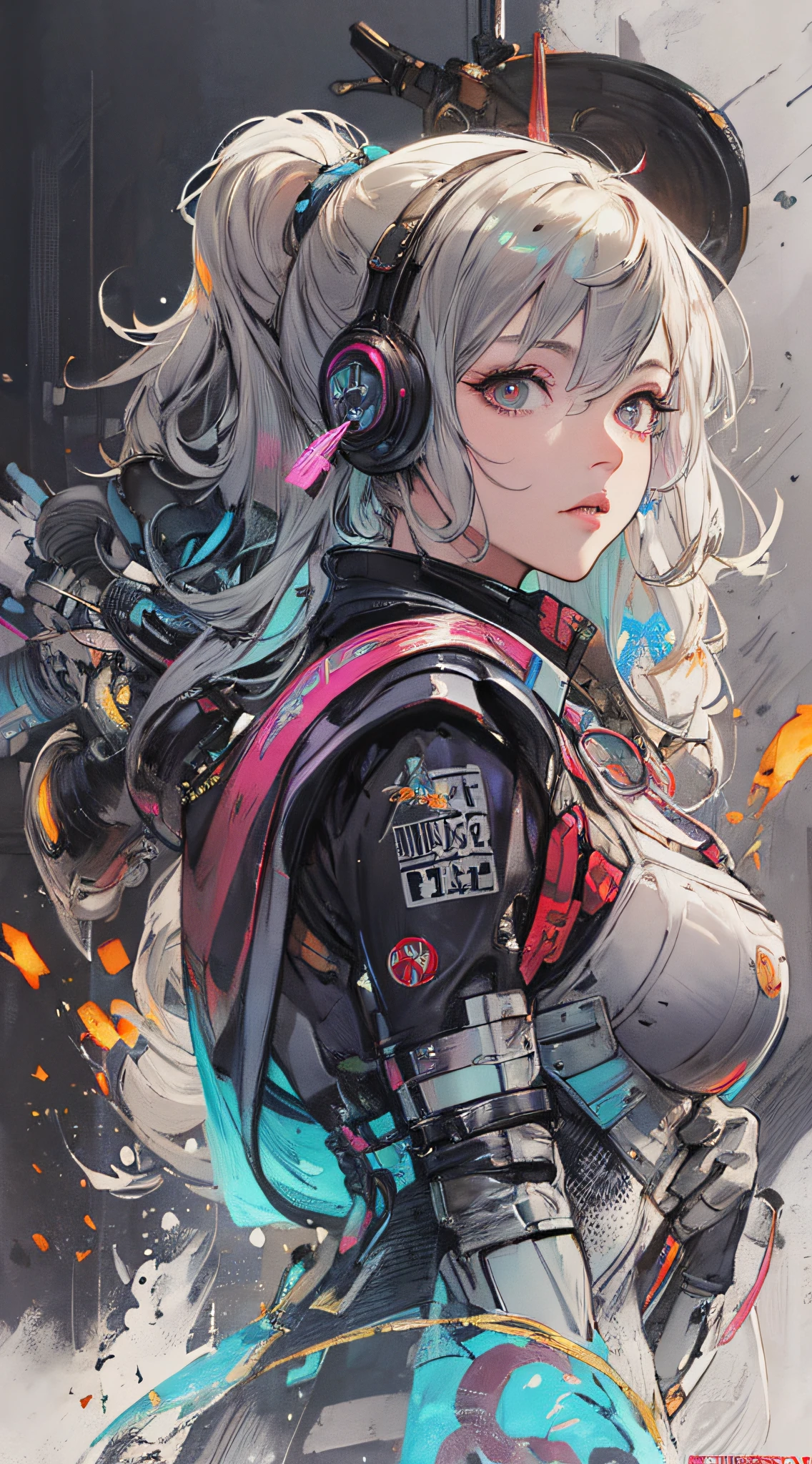(masterpiece, highest quality, high resolution: 1.4), detail, UHD, winter, cyberpunk, artgerm, ink splash, super color, ukiyo-e, color wash, highlights, excellent lighting, most amazing effects,