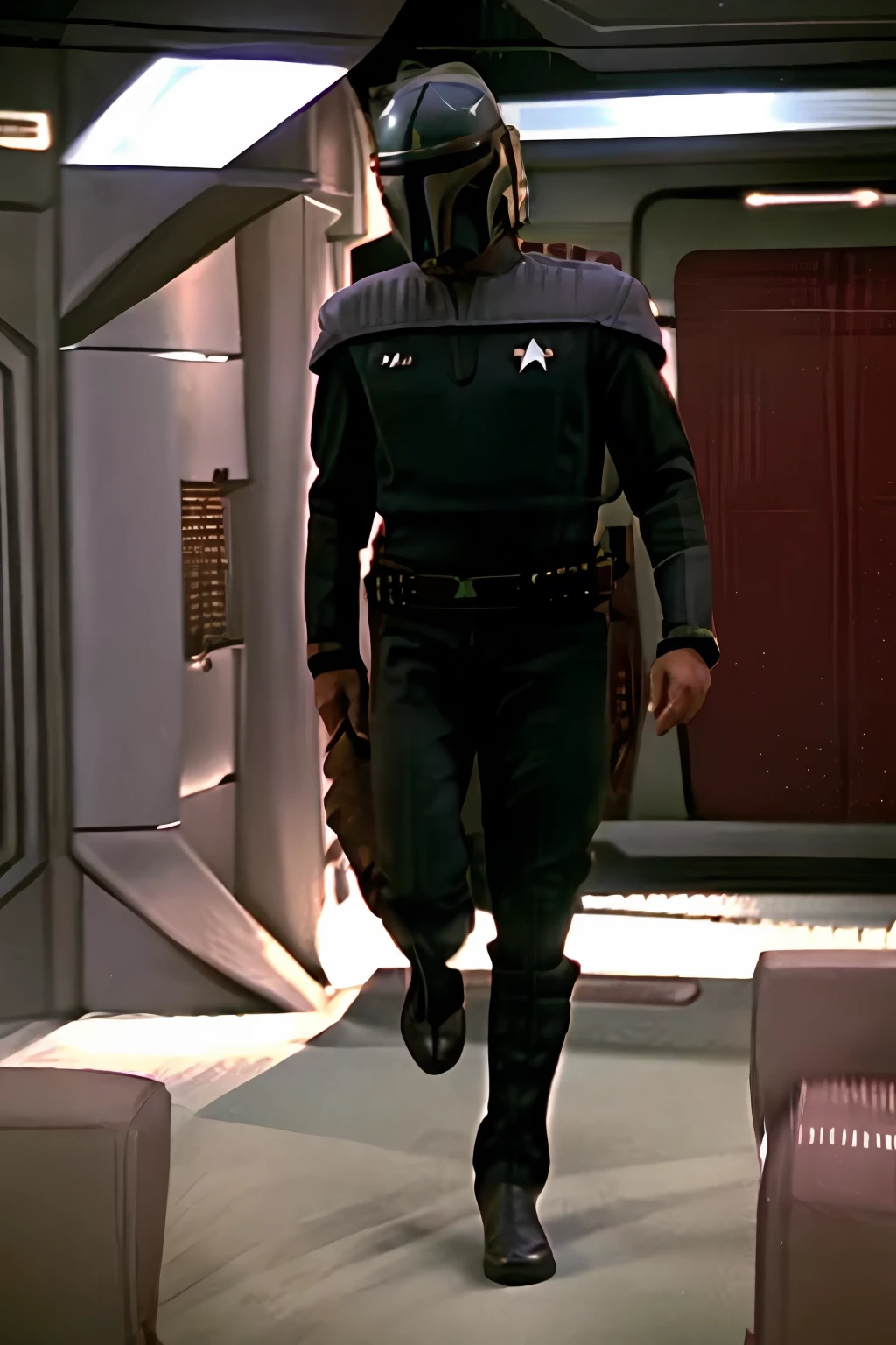 bobafett wearing ds9st uniform