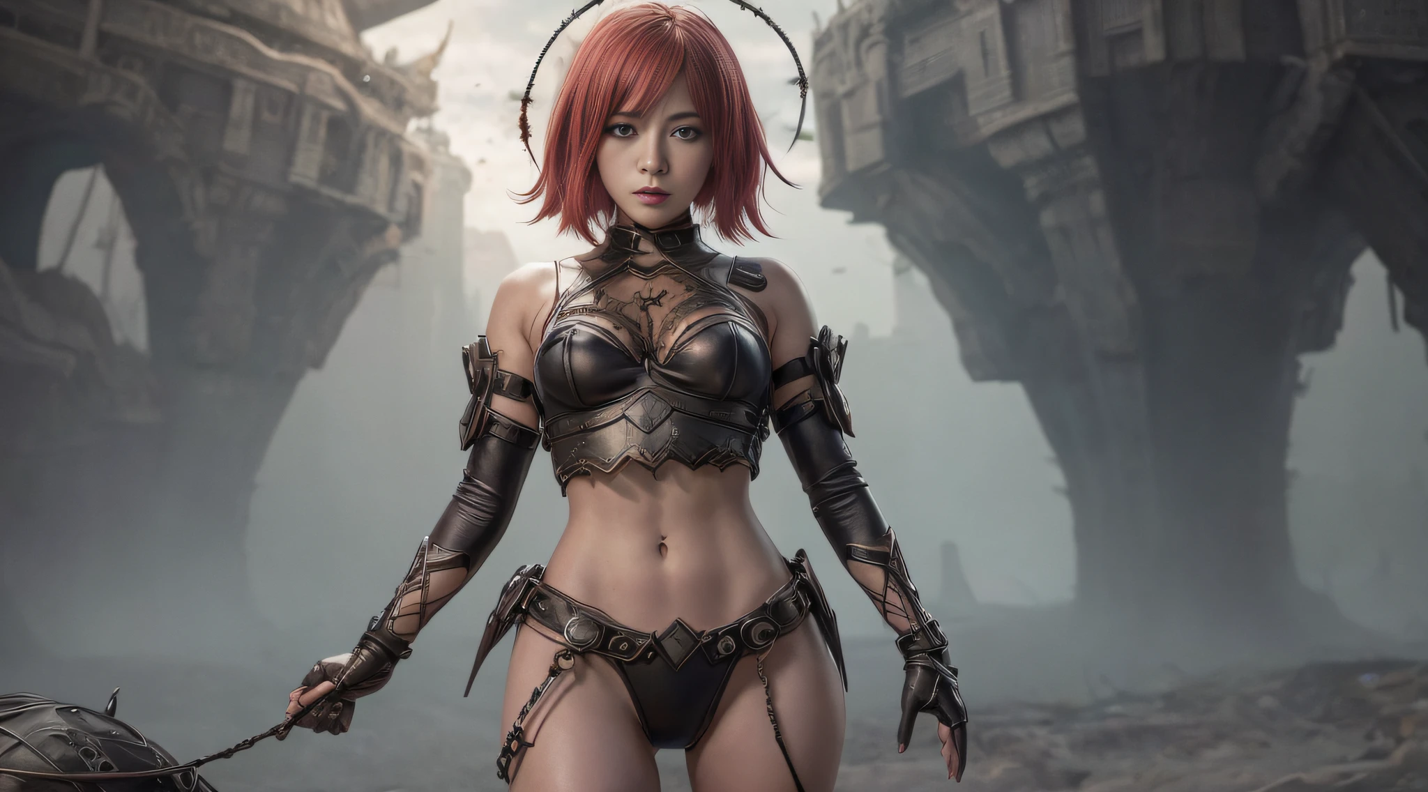 anime girl with red hair and a spider web in her hand, by Yang J, dark fantasy style art, 8k stunning artwork, 2. 5 d cgi anime fantasy artwork, 4k fantasy art, 8k high quality detailed art, 4k highly detailed digital art, anime fantasy artwork, dark fantasy art, ross tran 8 k, anime style 4 k