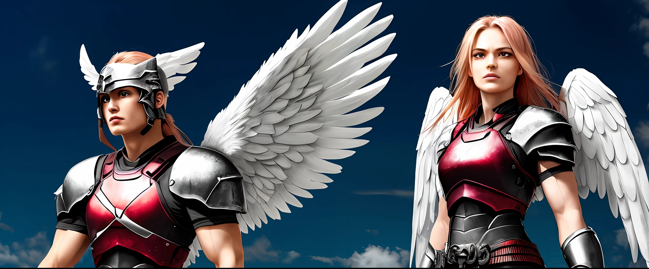 Shining angel and warrior
