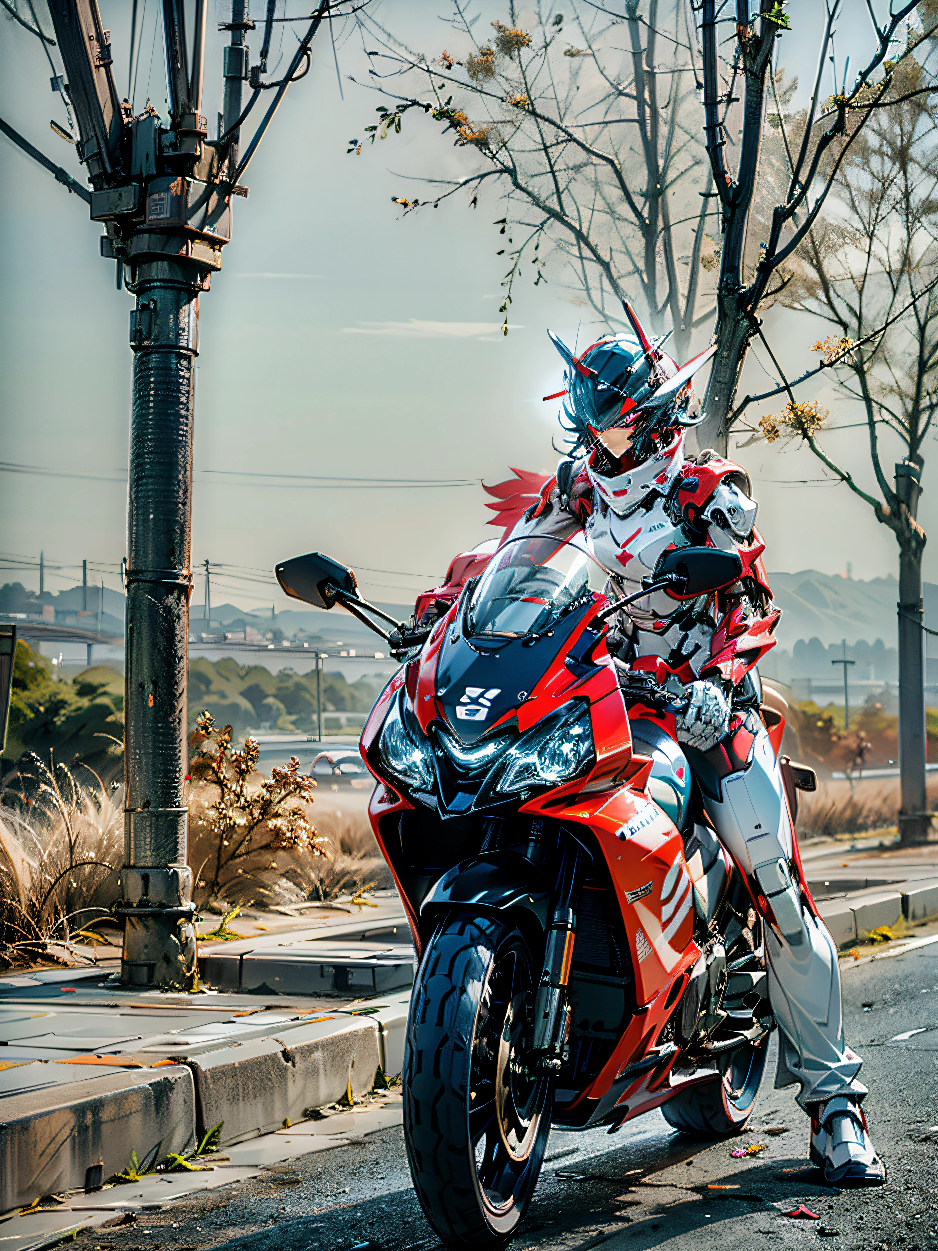 High-tech helmet, mecha helmet